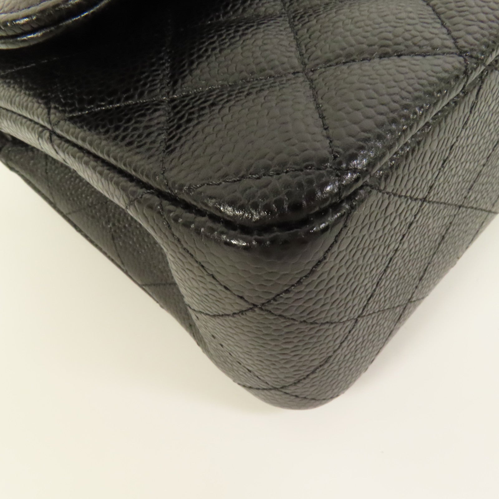 CHANEL 牛皮皮革Classic 25銀扣鏈帶肩背袋