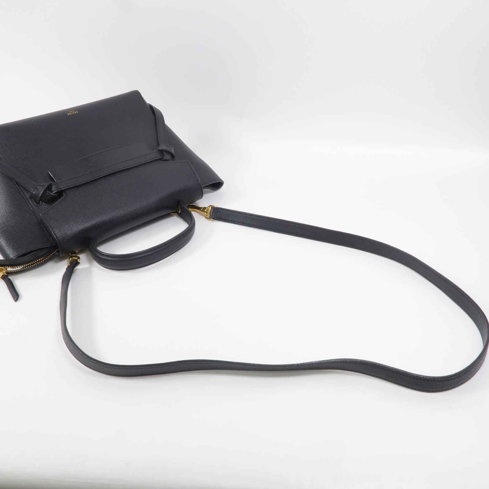CELINE 牛皮皮革Micro Belt Bag手挽肩背兩用袋