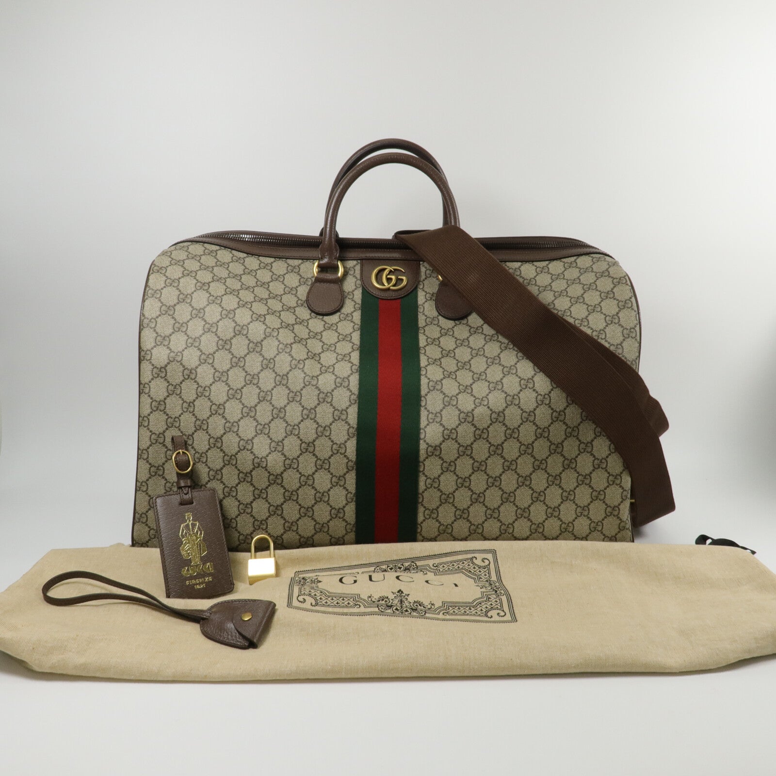 GUCCI 塗層帆布Savoy Large Duffle Bag手挽袋