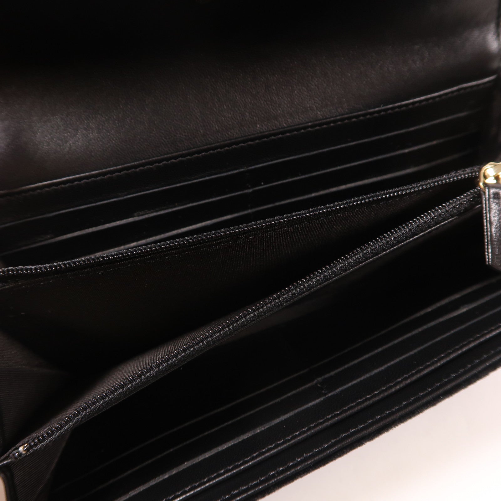 CHANEL CC GHW Chain Shoulder Bag Velvet Black