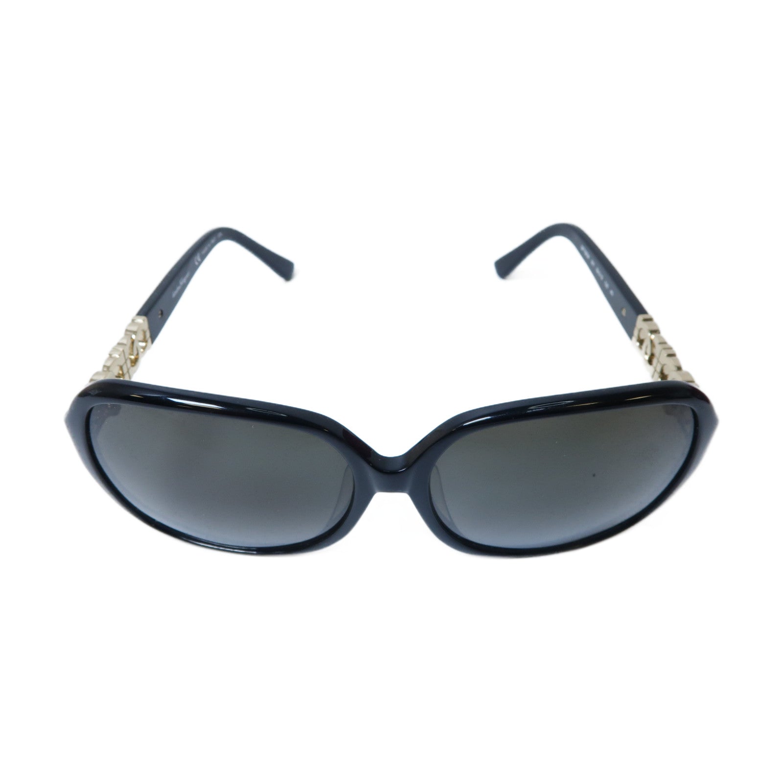 Salvatore Ferragamo 【激減優惠】PVC Sunglasses太陽眼鏡黑色/金色