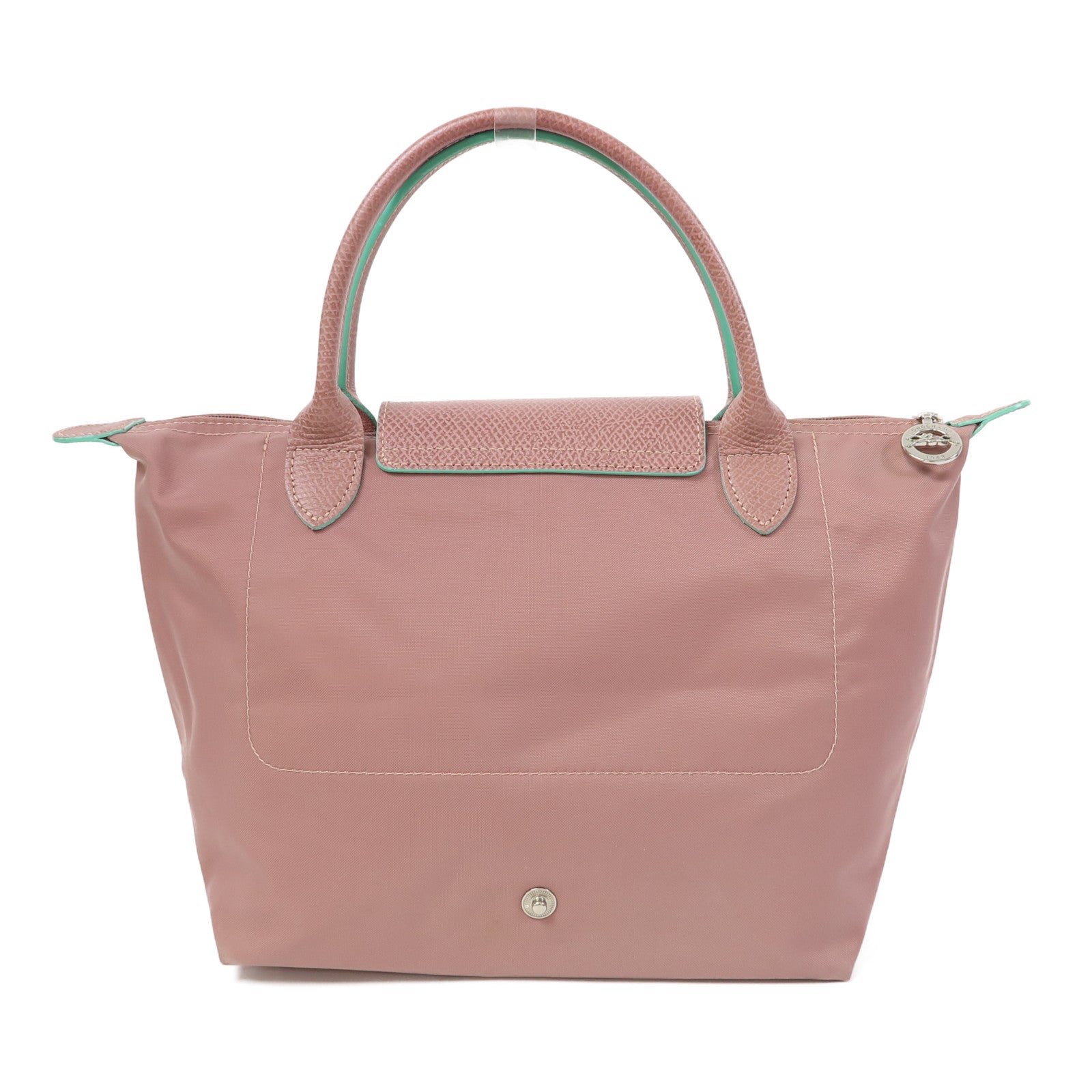 Longchamp 【激減優惠】尼龍Tote Bag銀扣手挽袋粉紅色
