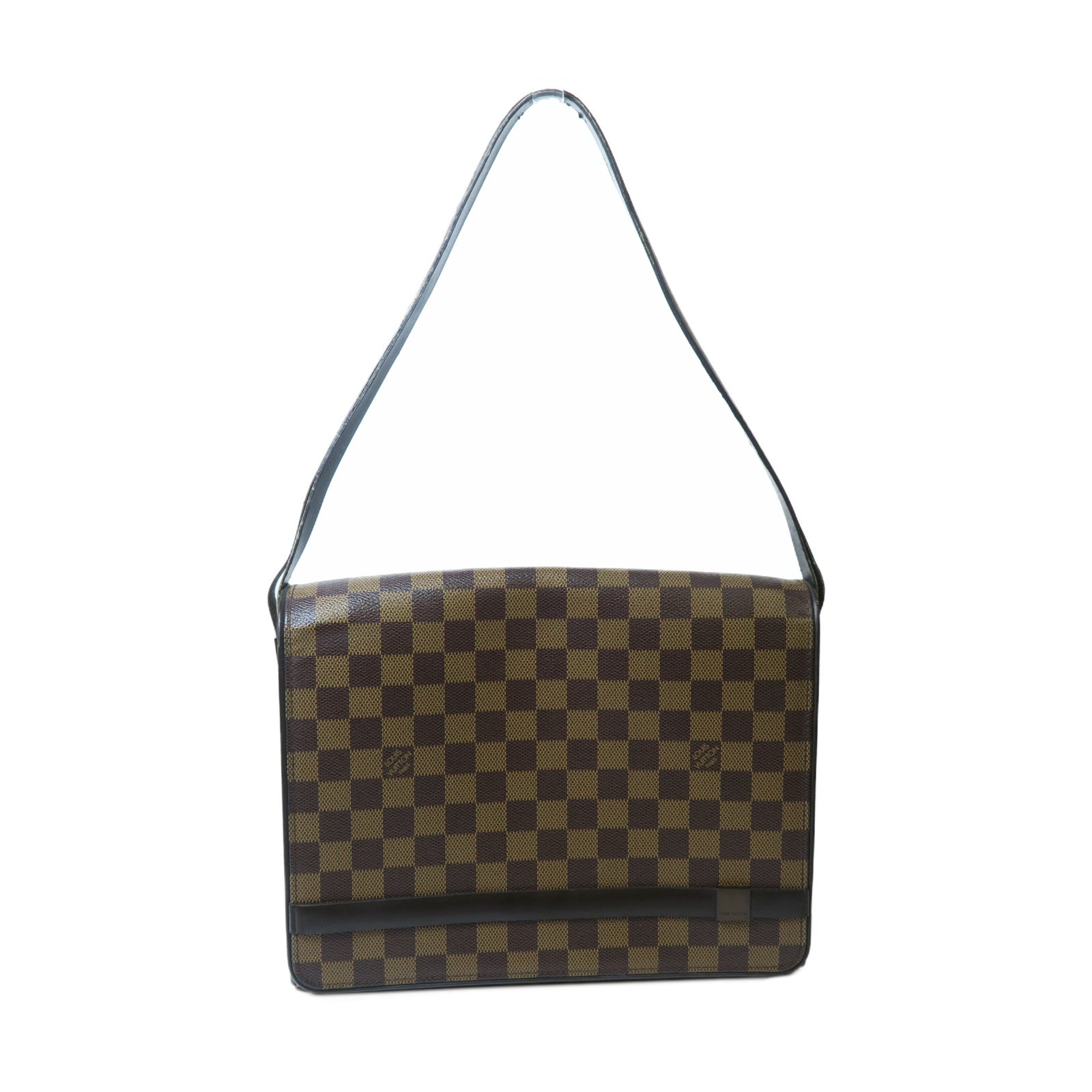 LOUIS VUITTON **【激減優惠】Damier Tribeca Carre金扣肩背袋啡色