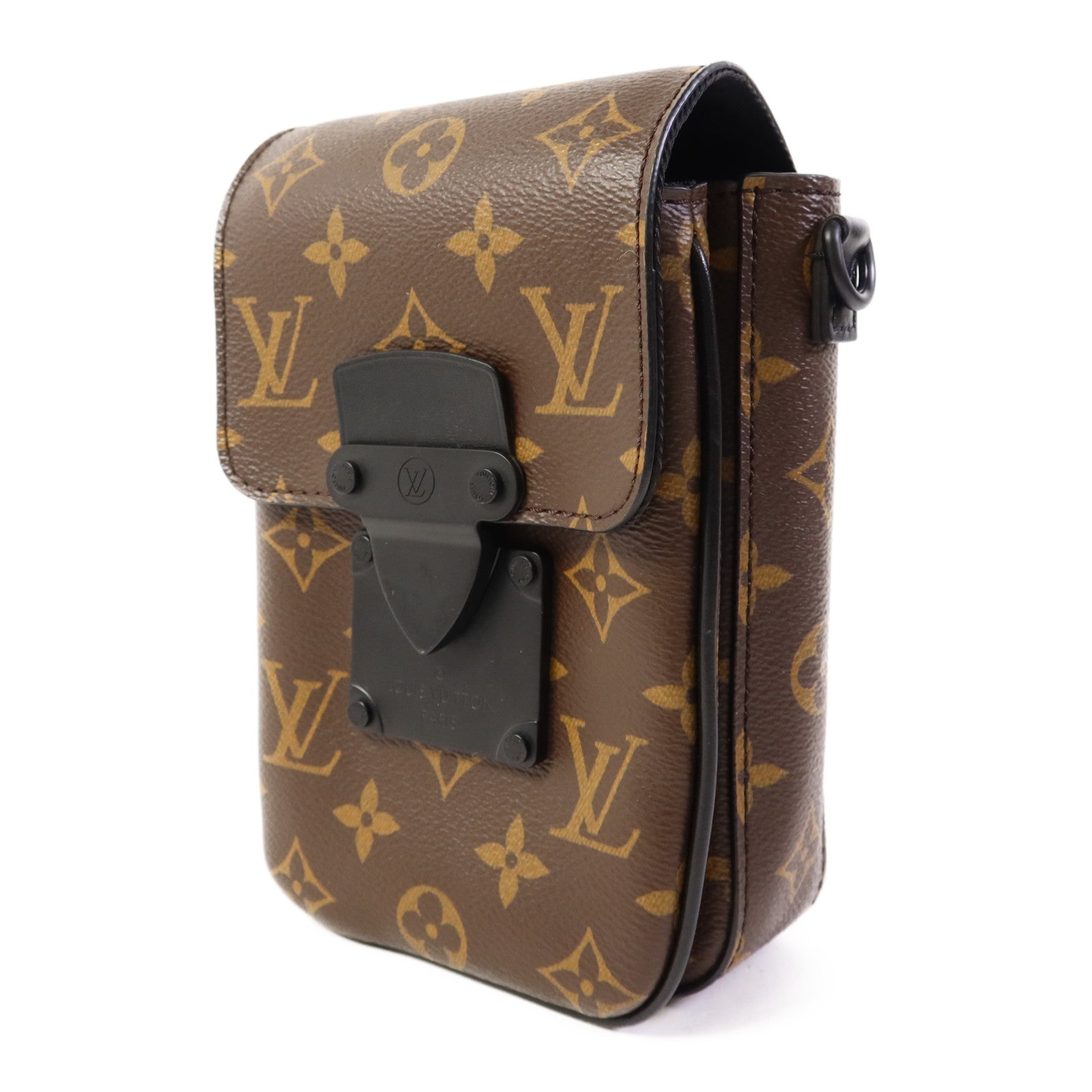 LOUIS VUITTON Monogram Macassar S-Lock肩背袋
