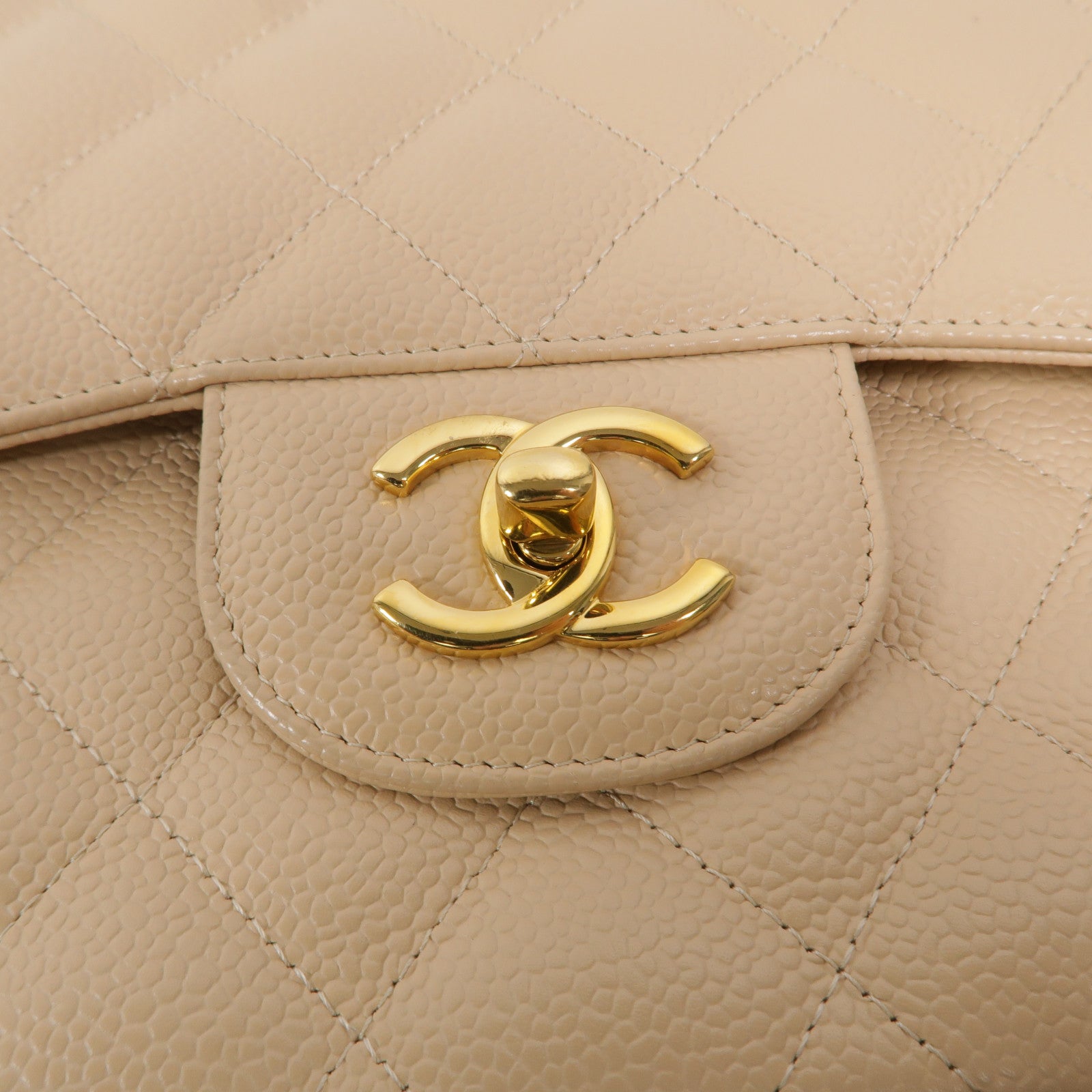 CHANEL 牛皮皮革Large Classic鏈帶肩背袋