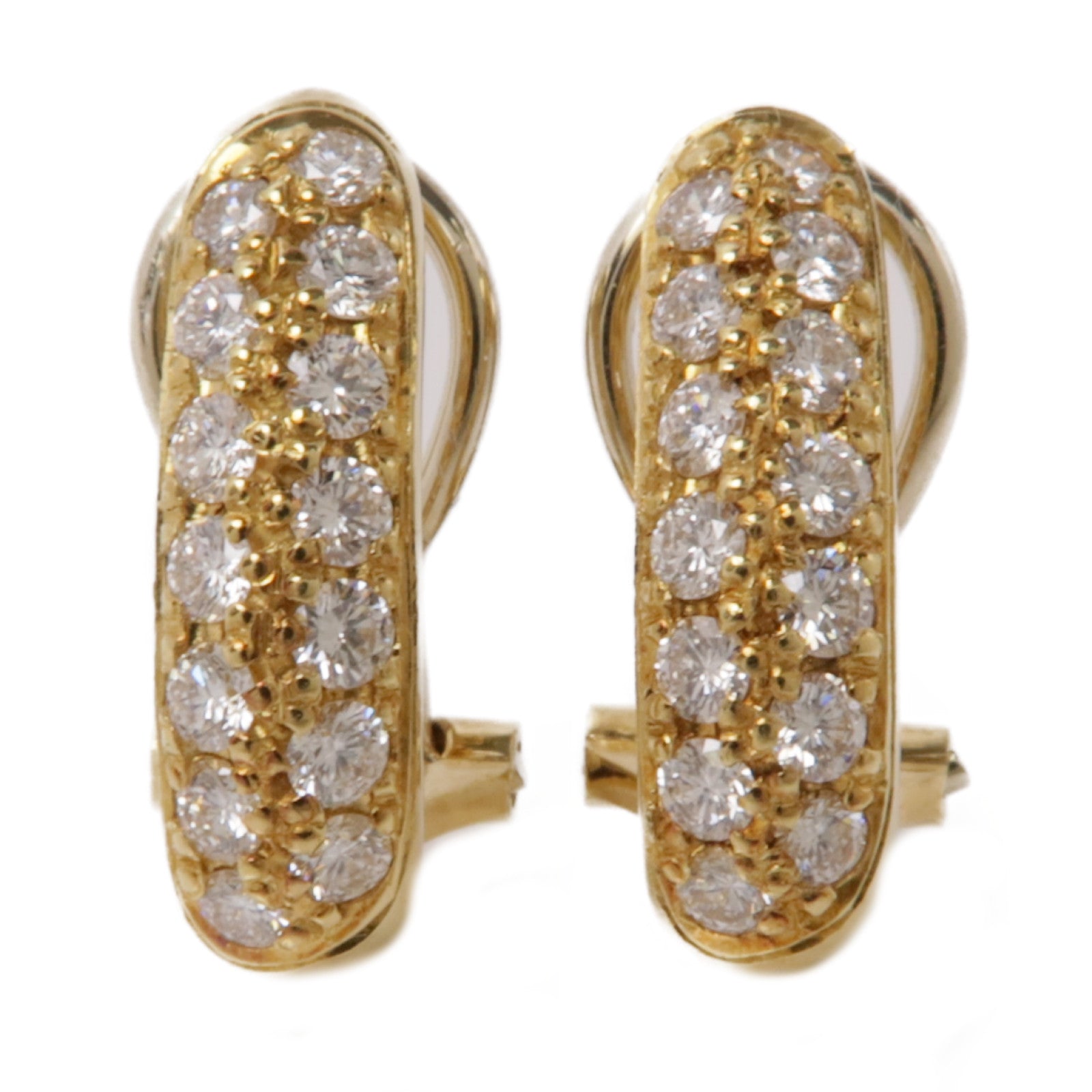 JEWELRY Diamond Earrings Accessories 18K Yellow Gold