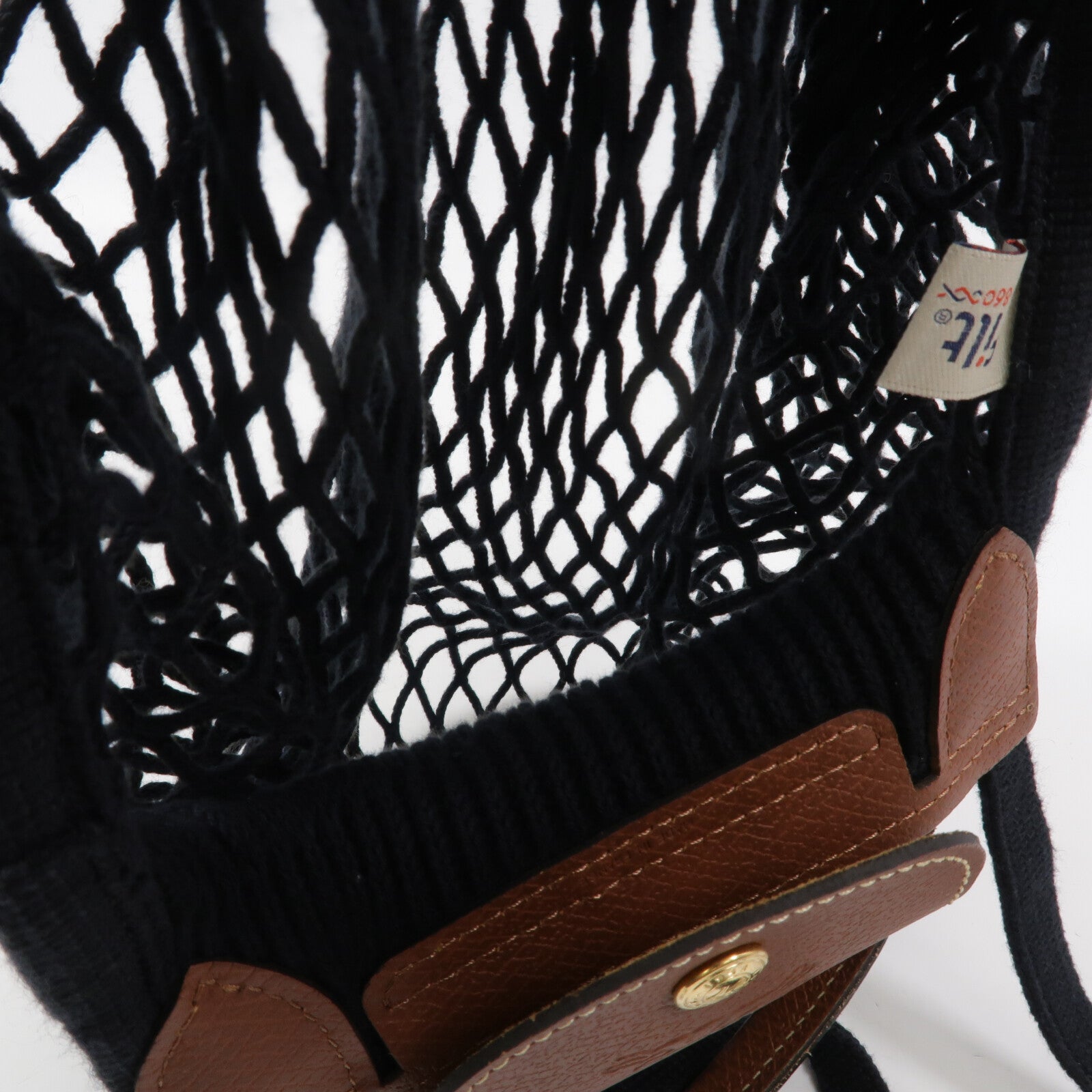 Longchamp 棉質/皮革Hand Bag手挽肩背兩用袋