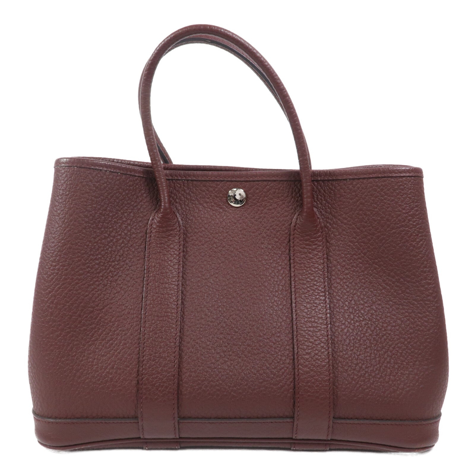 HERMES Negonda皮革Garden Party TPM手挽袋Rouge H
