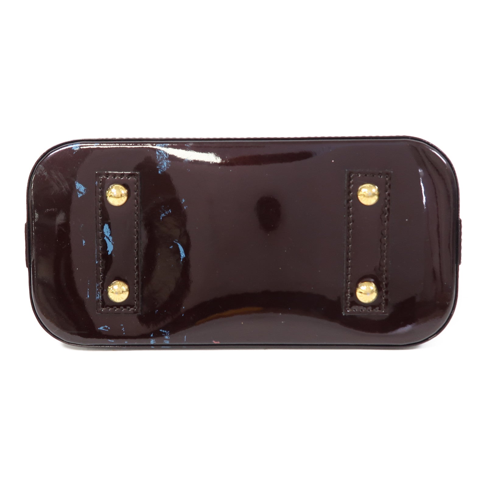 LOUIS VUITTON 【激減優惠】Vernis Alma BB金扣手挽肩背兩用袋深紅色