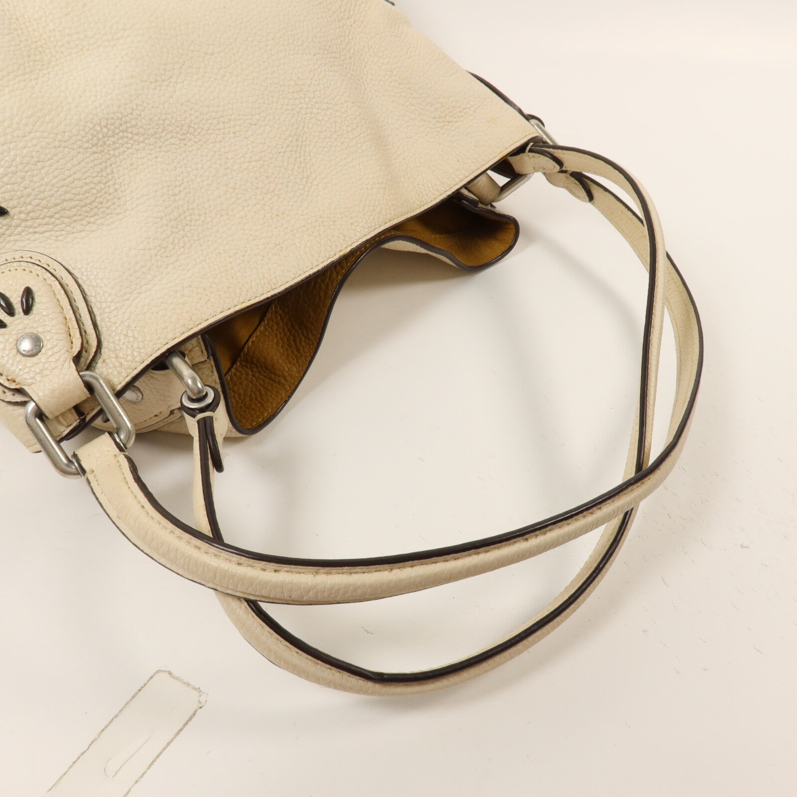 COACH 牛皮皮革Edie手挽袋