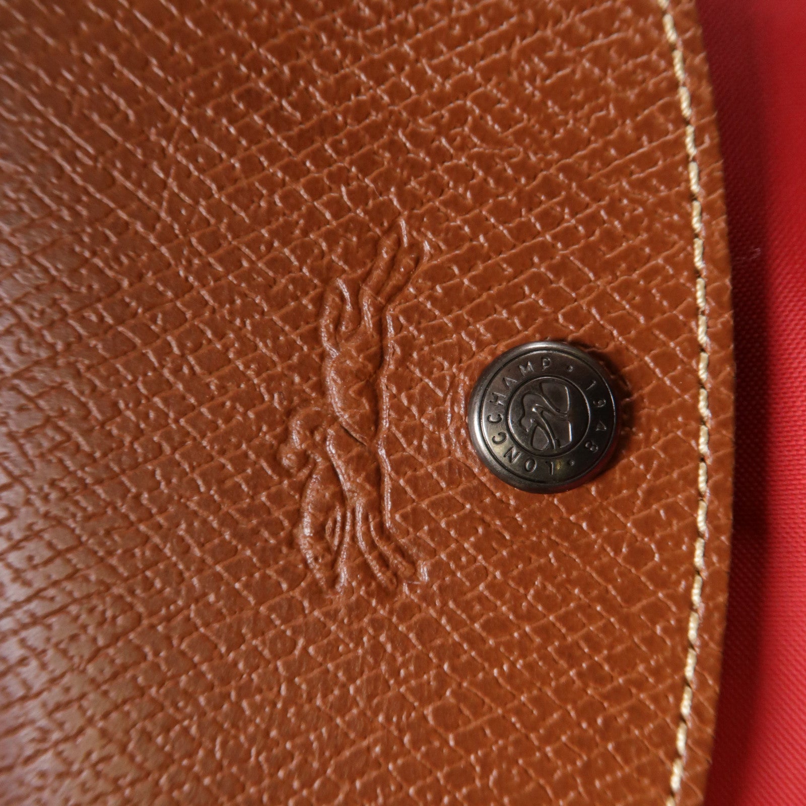 Longchamp 尼龍Shoulder Bag手挽肩背兩用袋紅色