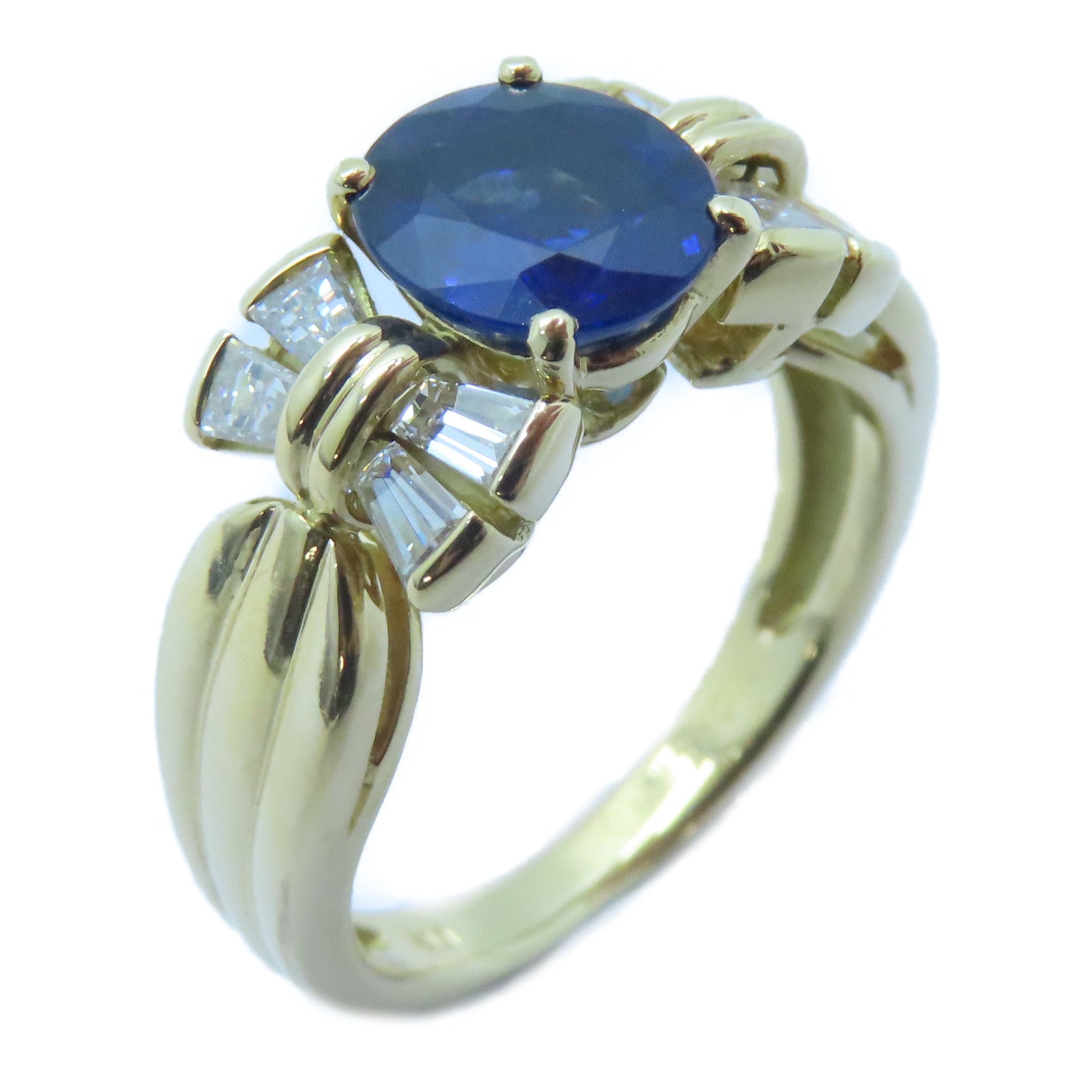 MORABITO 18K黃金Sapphire Ring藍寶石戒指US#5.5