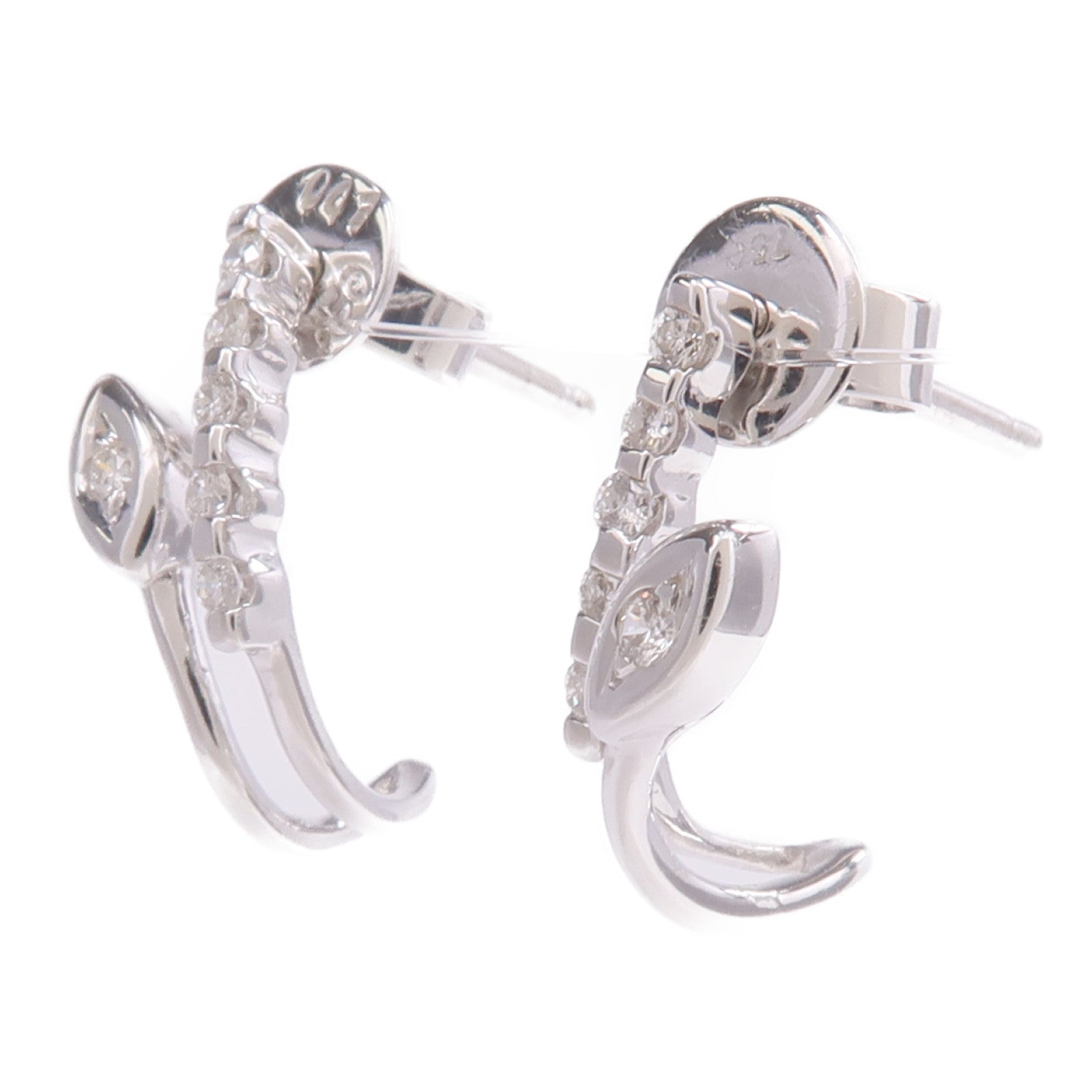 JEWELRY 18K白金Diamond Earrings鑽石耳環