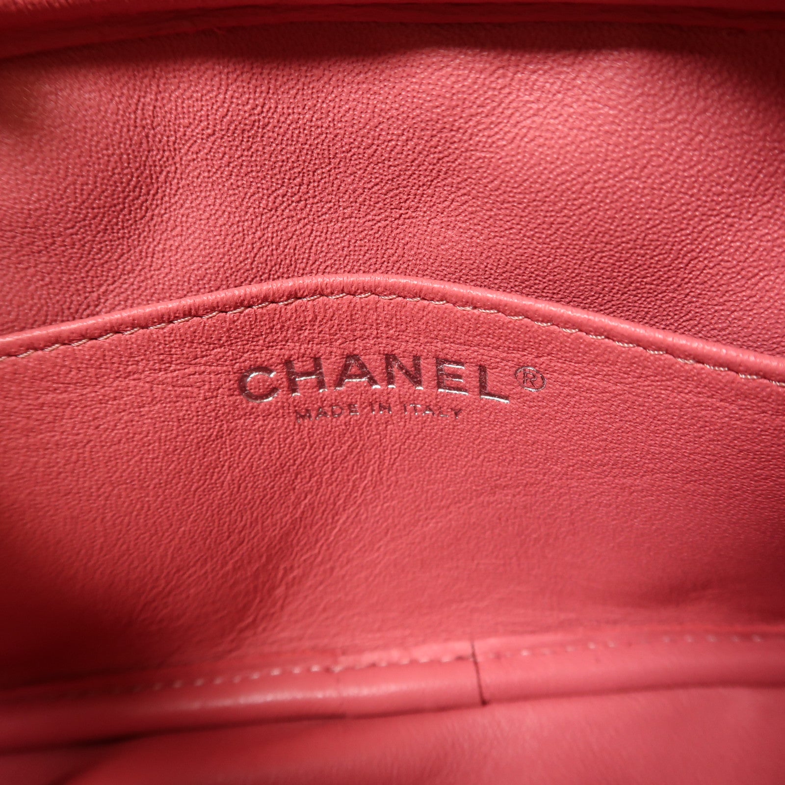 CHANEL 【激減優惠】羊皮皮革Camera Bag銀扣鏈帶肩背袋