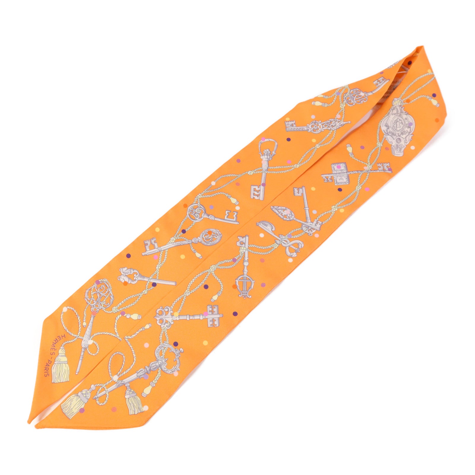 HERMES 絲質Twilly絲巾