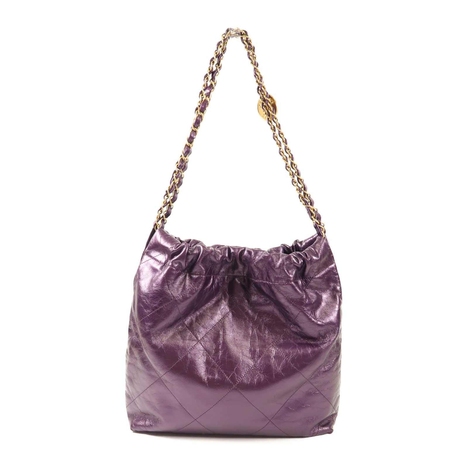 CHANEL 牛皮皮革Chanel 22 Bag金扣鏈帶肩背袋