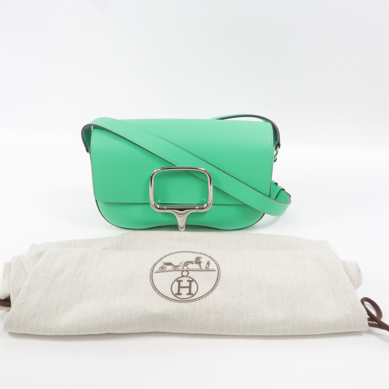 HERMES Epsom皮革Della Cavalleria Elan肩背袋