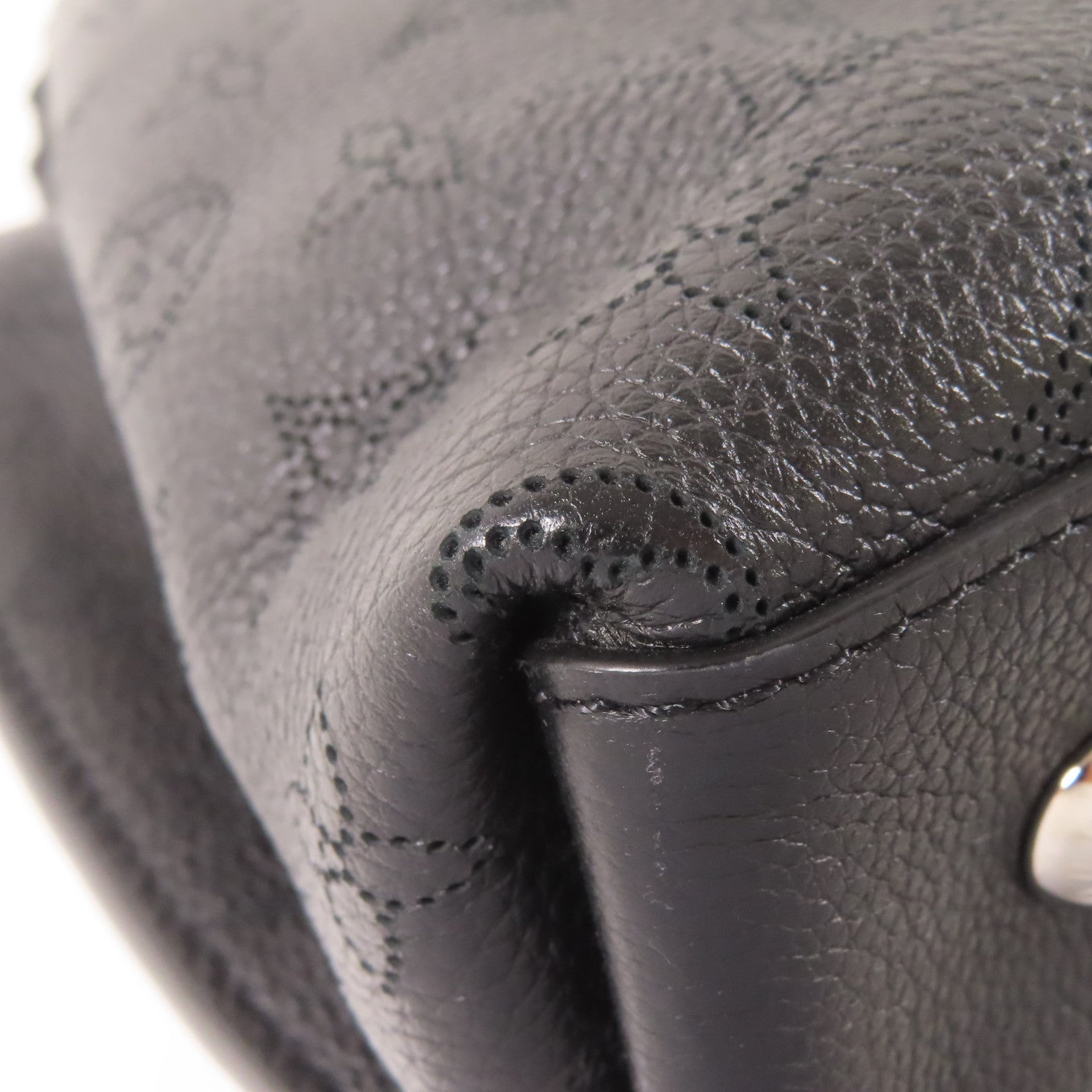 LOUIS VUITTON Mahina Muria銀扣手挽肩背兩用袋黑色