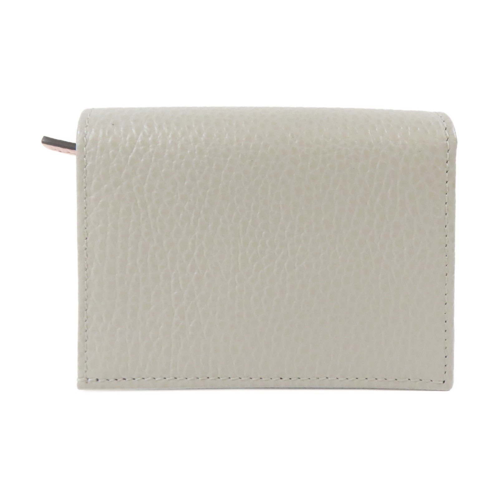GUCCI 牛皮皮革Bifold Wallet金扣錢包灰色