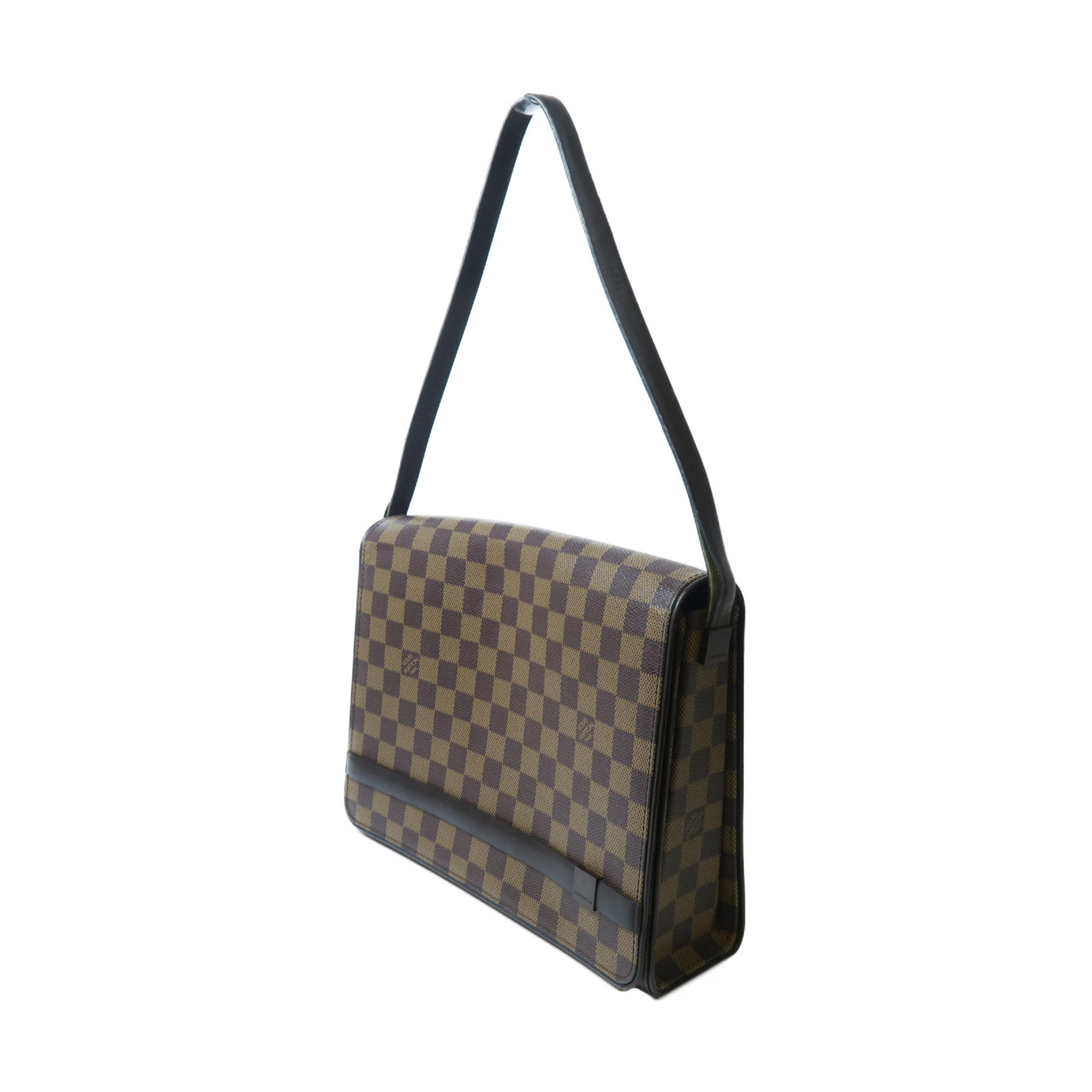 LOUIS VUITTON **【激減優惠】Damier Tribeca Carre金扣肩背袋啡色