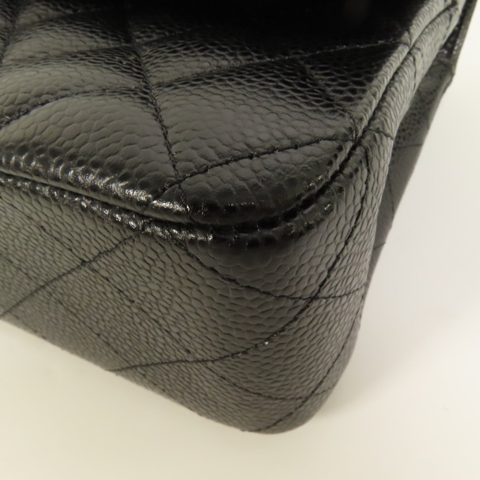 CHANEL 牛皮皮革Classic 25銀扣鏈帶肩背袋