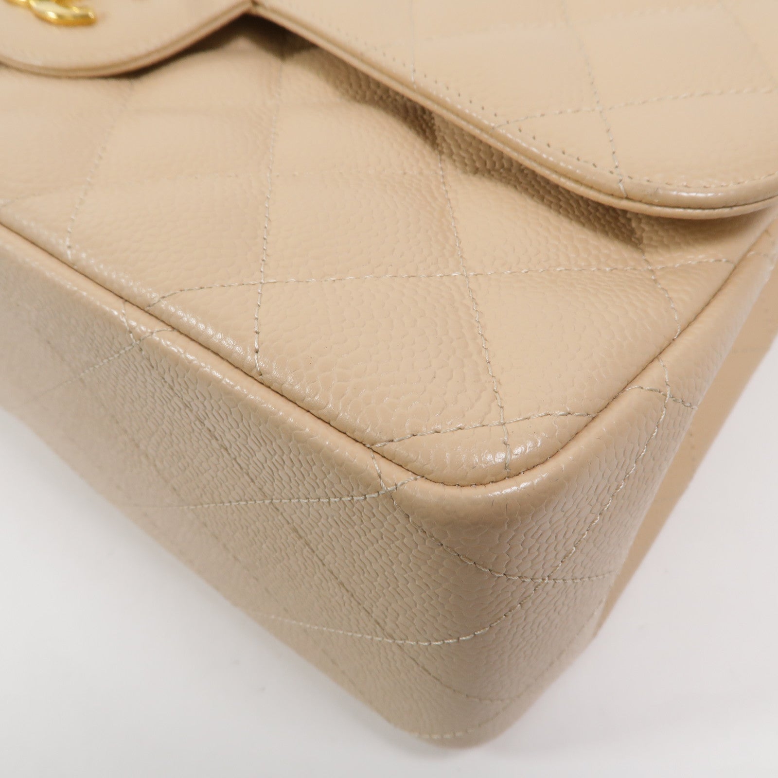 CHANEL 牛皮皮革Large Classic鏈帶肩背袋