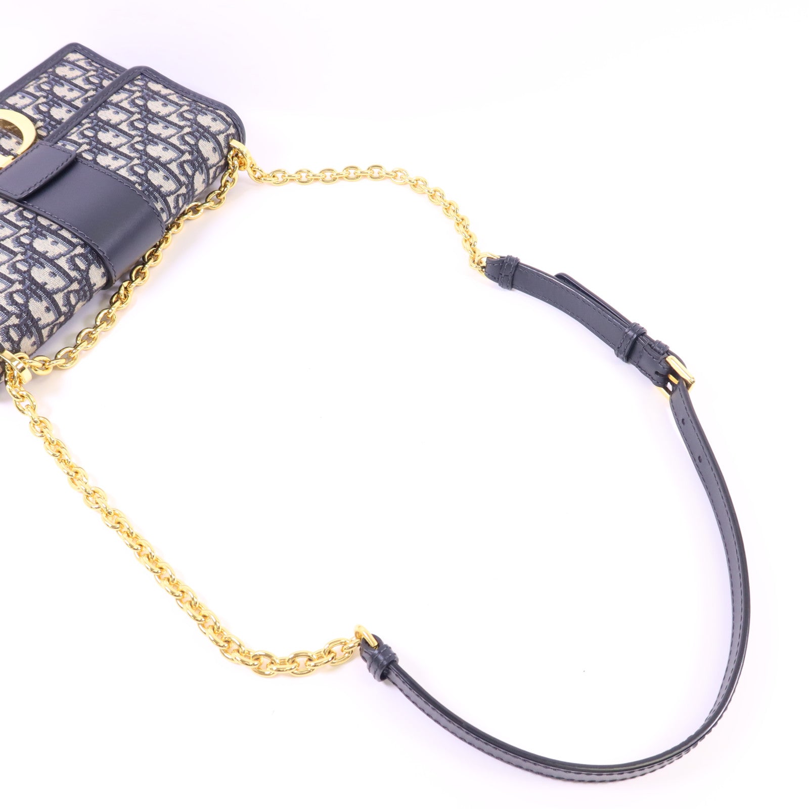 Dior 帆布30 Montaigne Chain Bag金扣鏈帶肩背袋