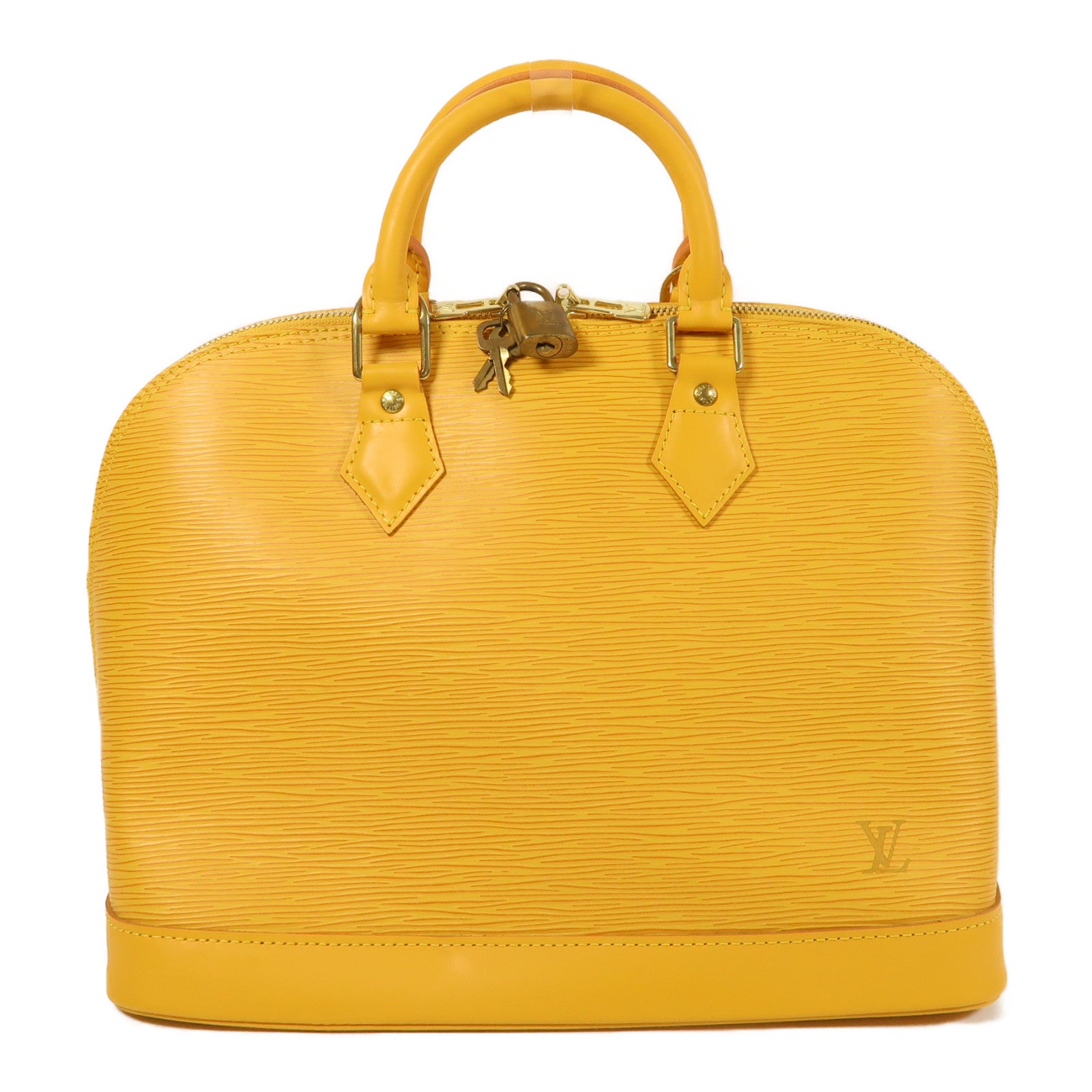 LOUIS VUITTON【激減優惠】 Epi Alma金扣手挽袋黃色