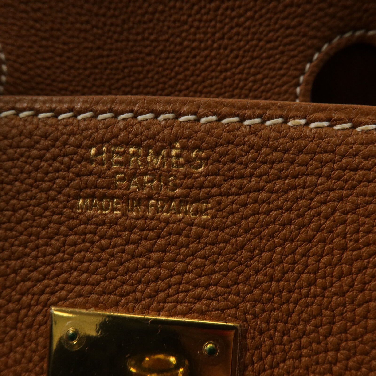 HERMES Togo皮革Birkin 35手挽袋Gold