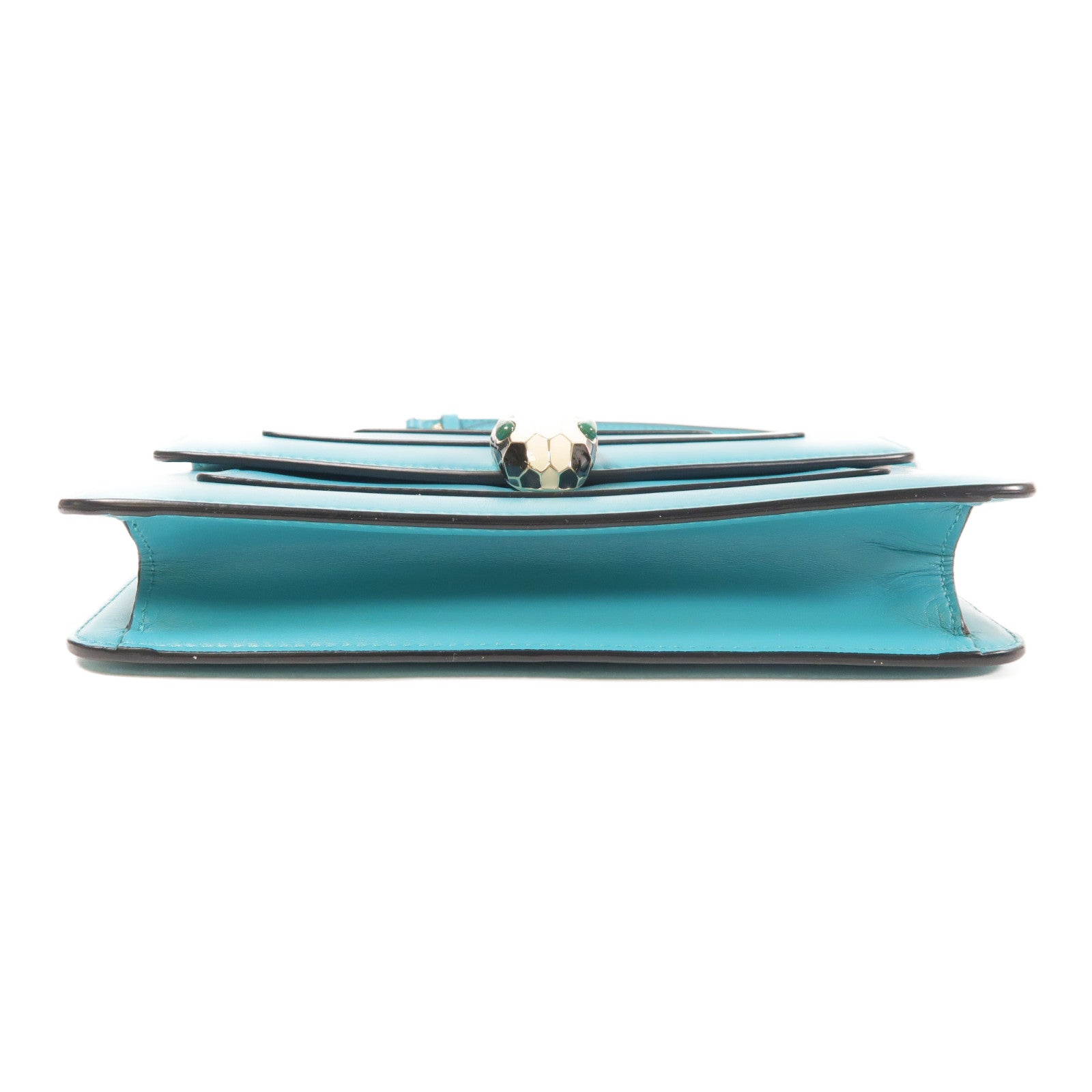 BVLGARI 牛皮皮革Sepenti Forever金扣鏈帶肩背袋