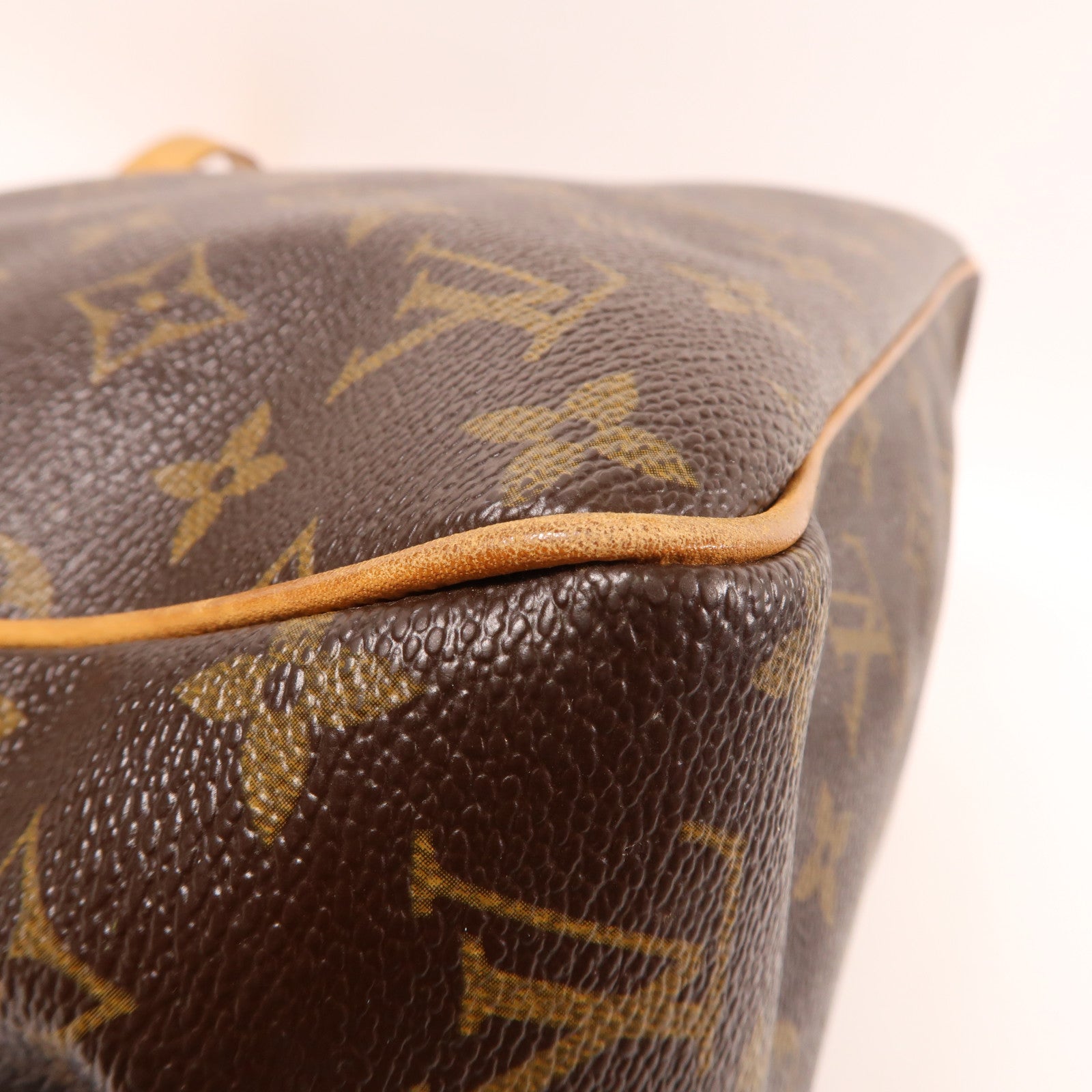 LOUIS VUITTON Monogram Batignolles金扣肩背袋棕色