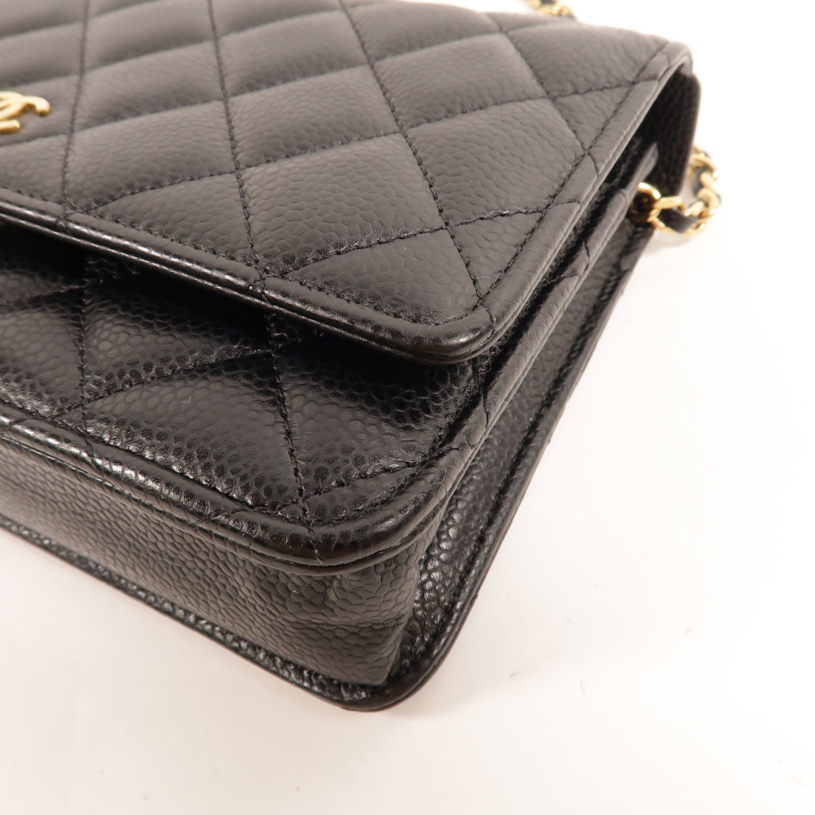 CHANEL 牛皮皮革WOC Wallet On Chain鏈帶肩背袋