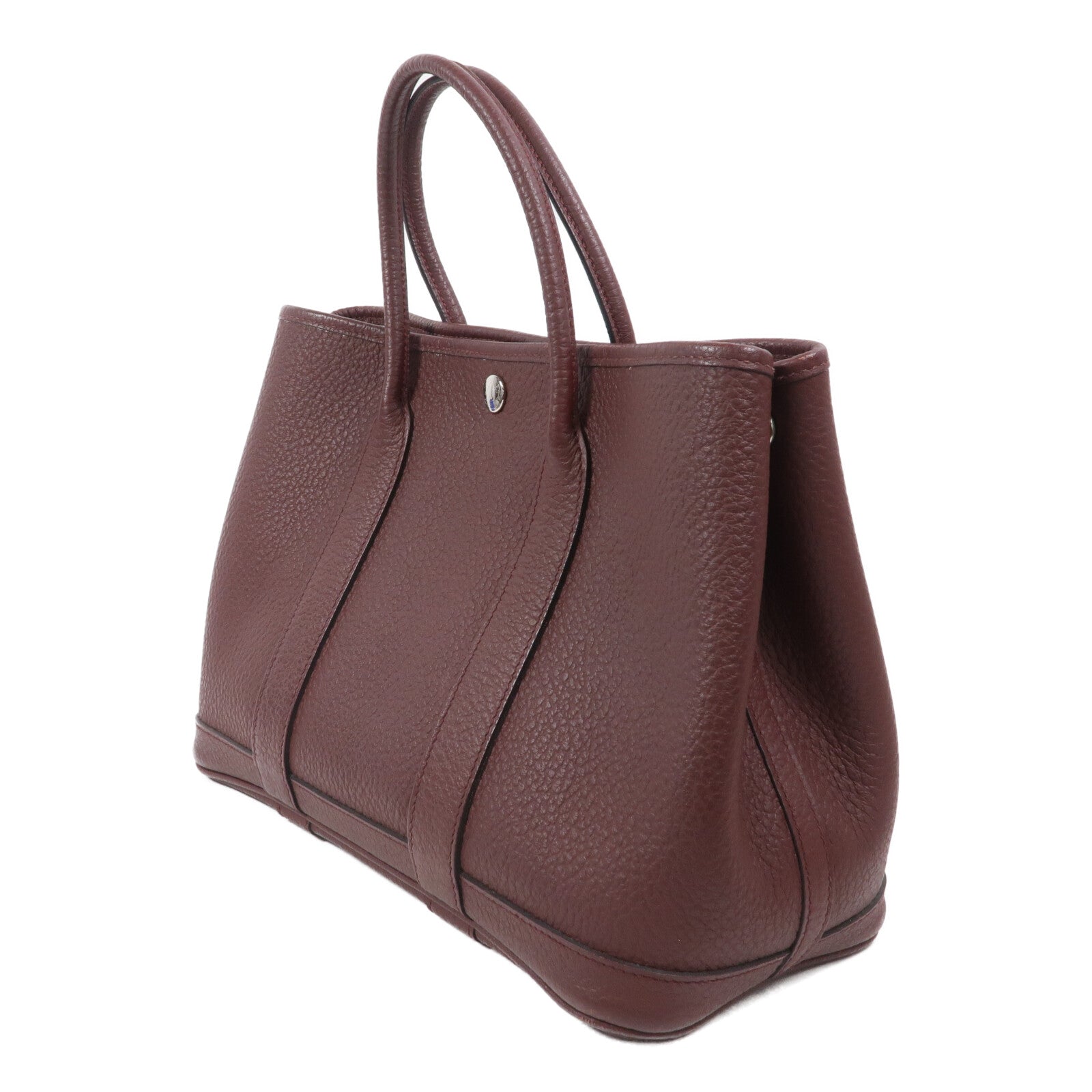 HERMES Negonda皮革Garden Party TPM手挽袋Rouge H