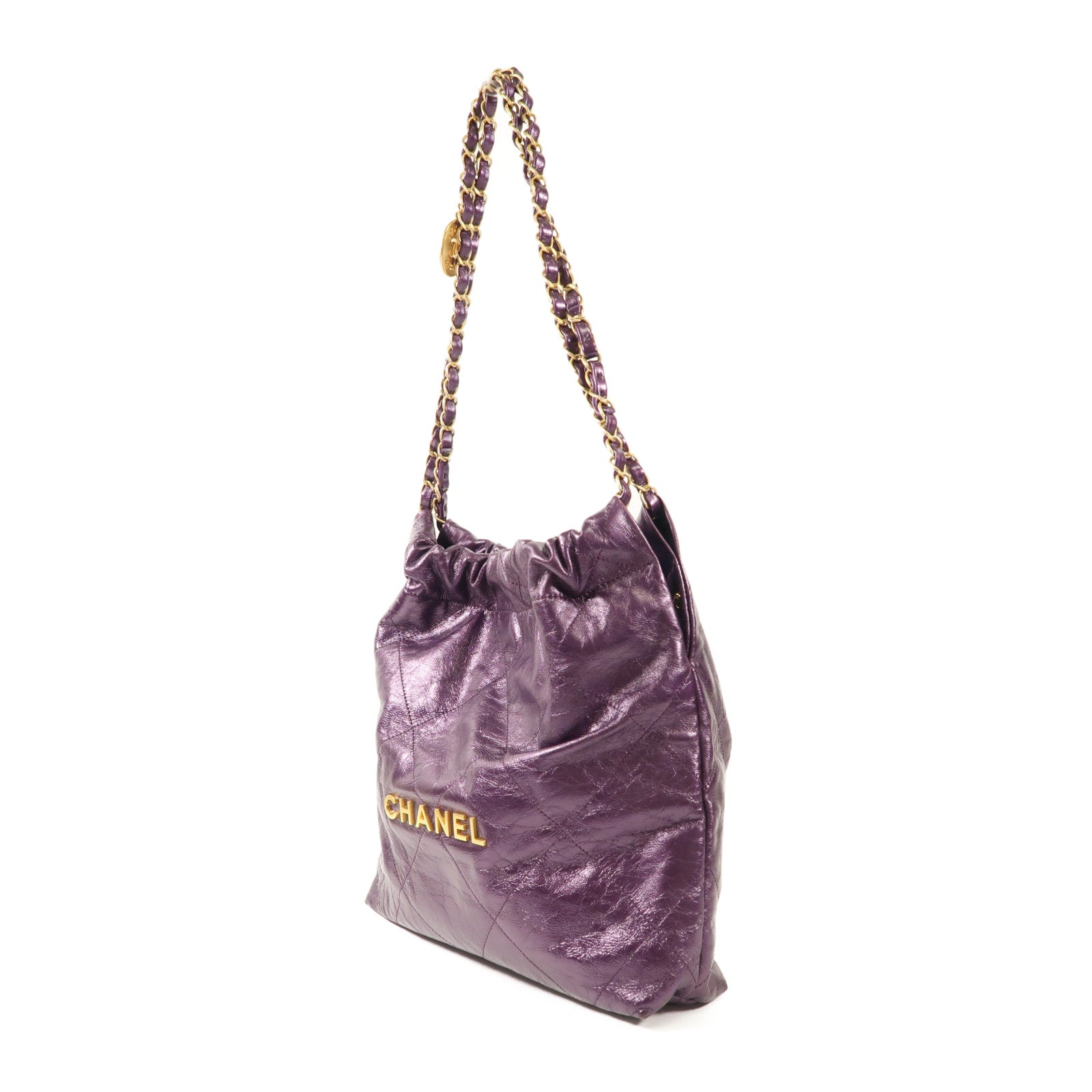 CHANEL 牛皮皮革Chanel 22 Bag金扣鏈帶肩背袋