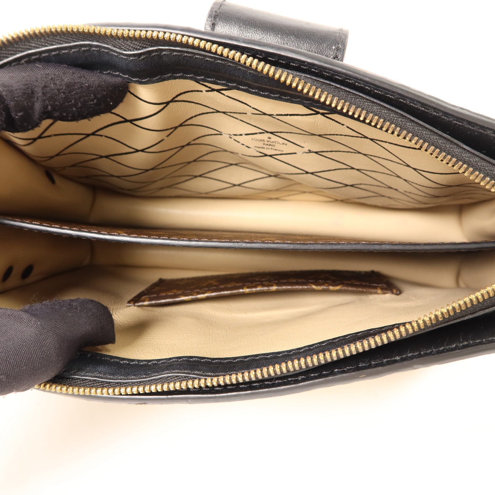 LOUIS VUITTON 【激減優惠】Monogram Reverse Trunk Clutch金扣肩背袋