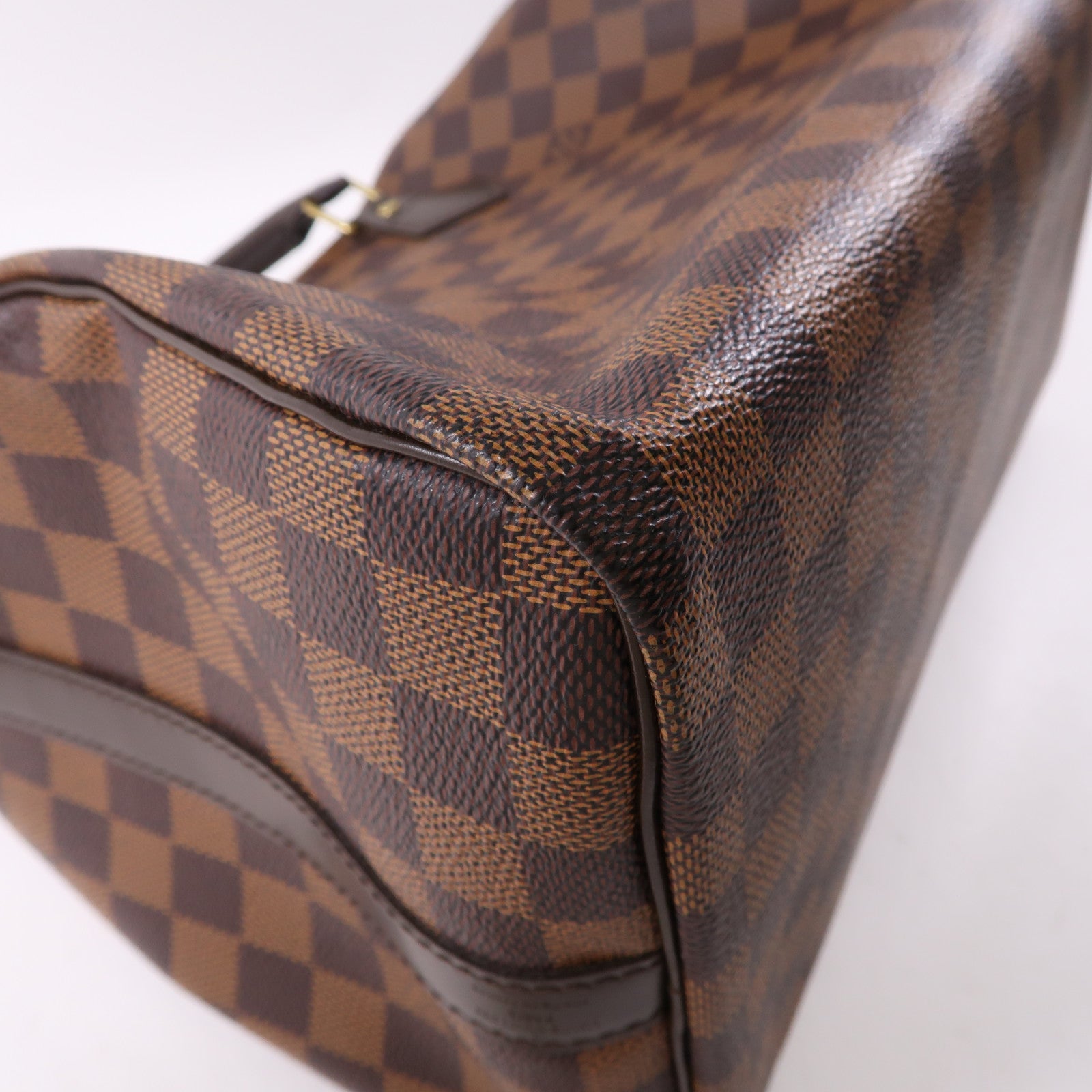LOUIS VUITTON Damier Speedy Bandouliere 30金扣手挽肩背兩用袋啡色
