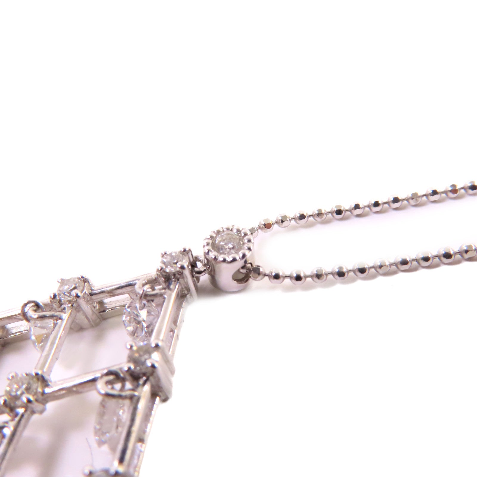 JEWELRY 18K白金/1.31ct鑽石/0.56ct鑽石Diamond Necklace項鍊