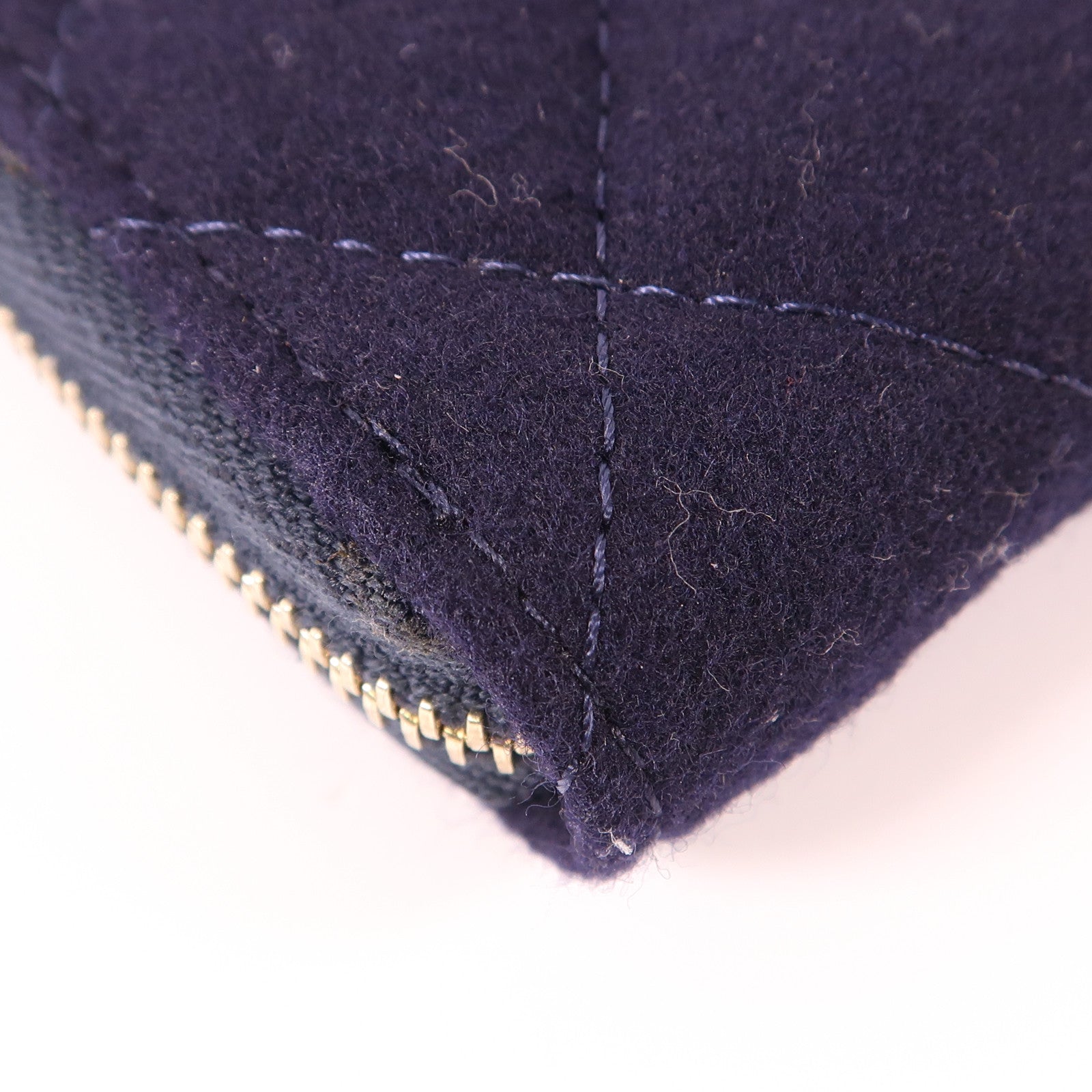 CHANEL 羊毛Wallet金扣錢包