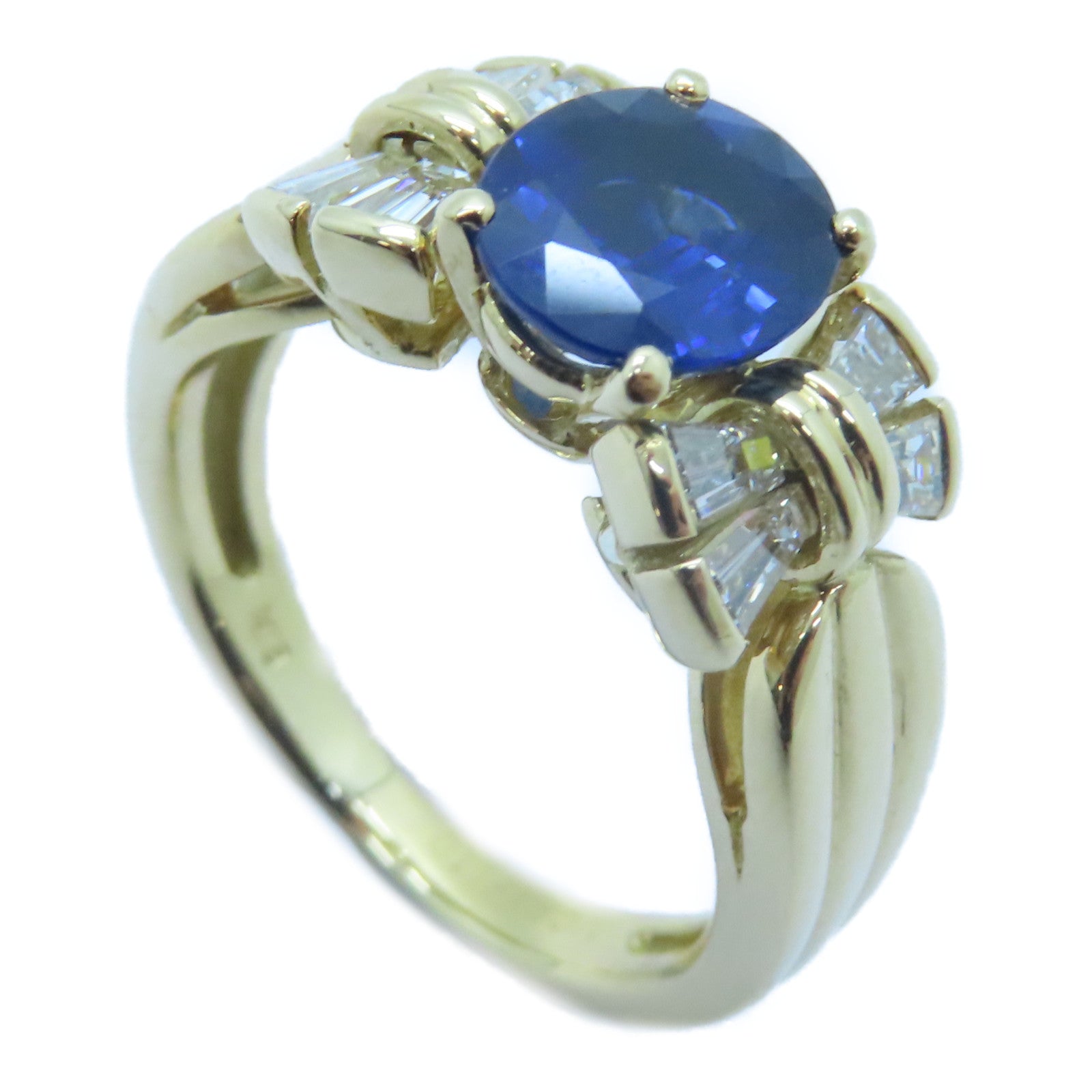 MORABITO 18K黃金Sapphire Ring藍寶石戒指US#5.5