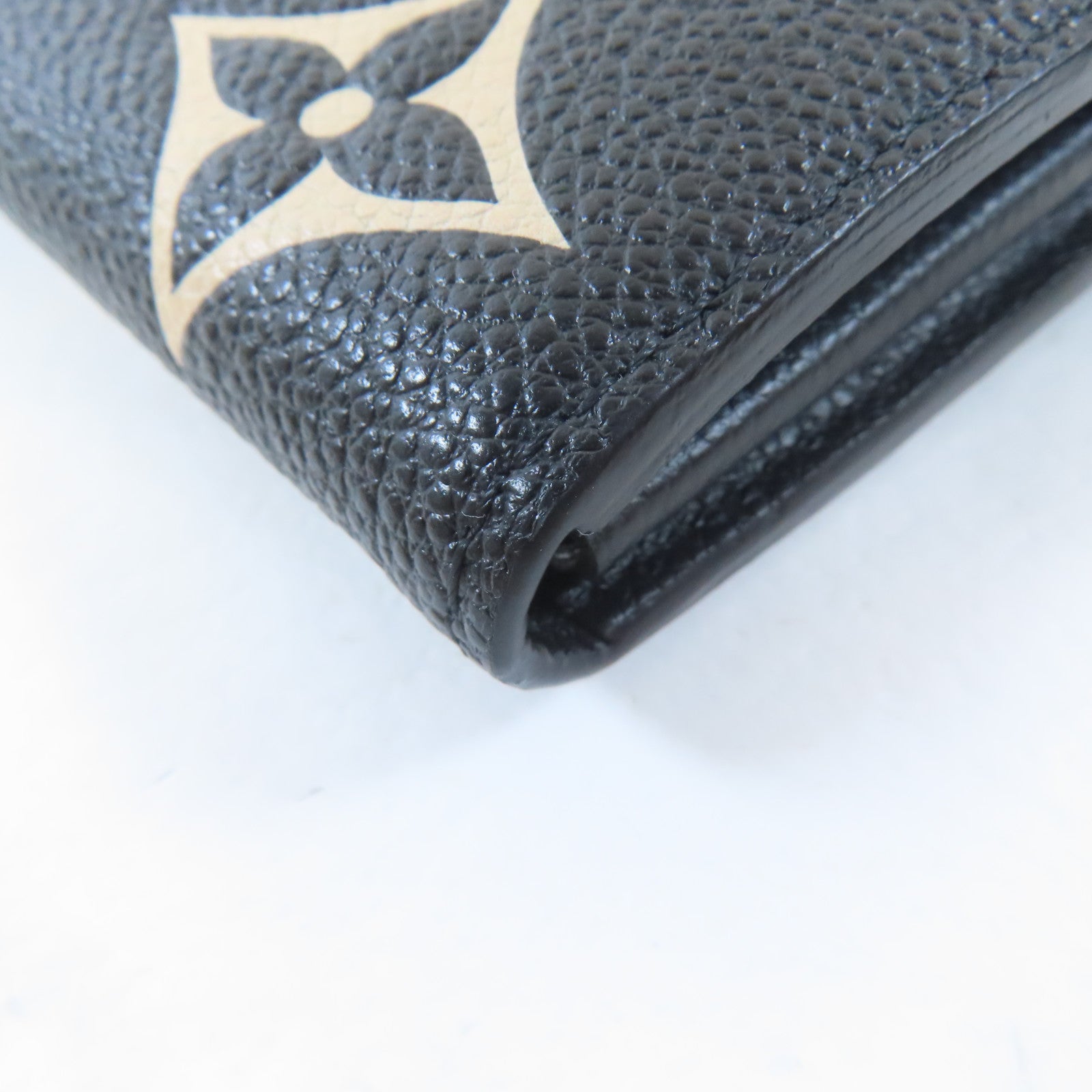 LOUIS VUITTON Monogram Empreinte Sarah Wallet金扣長錢包黑色