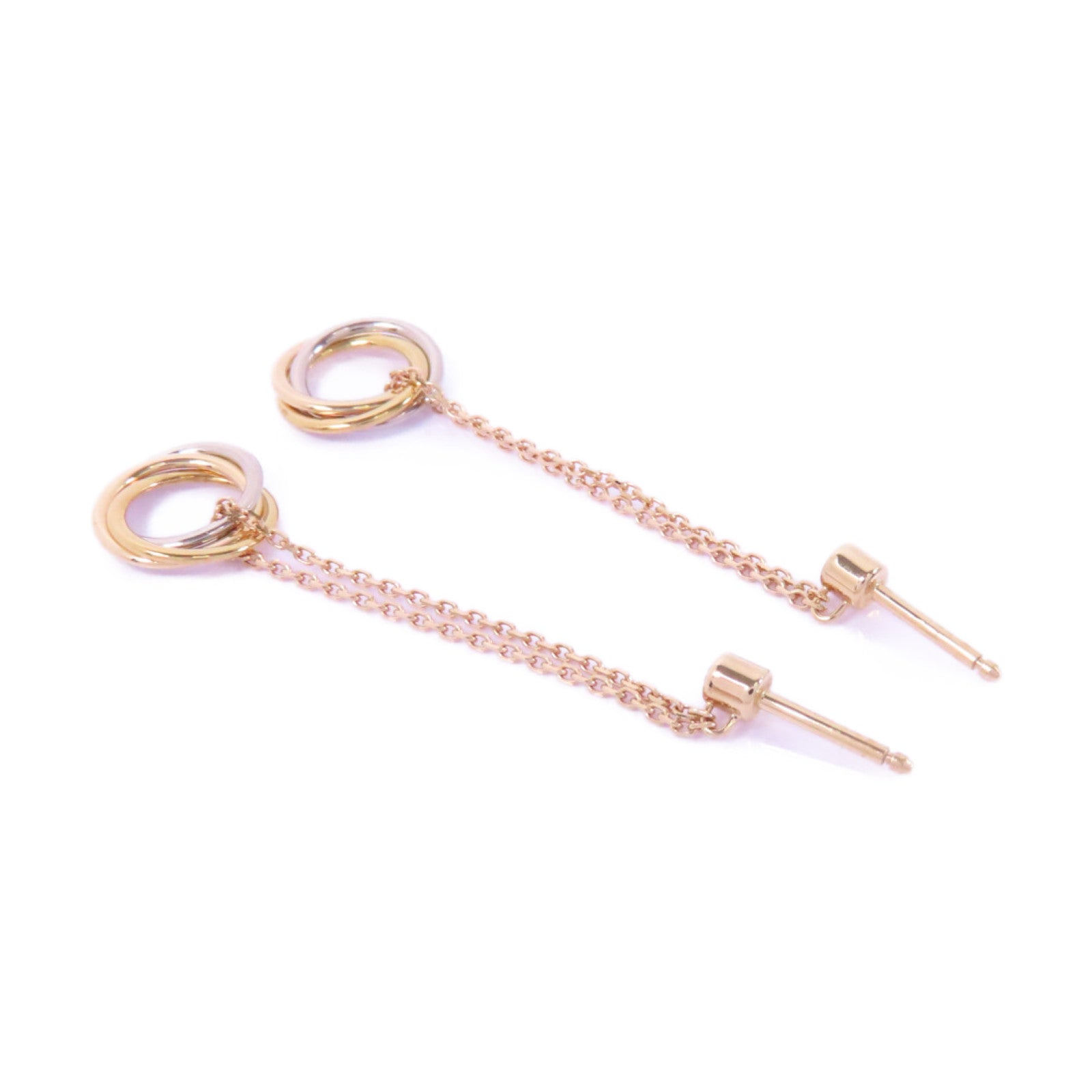 CARTIER 18K白金/黃金/玫瑰金Trinity Earrings耳環