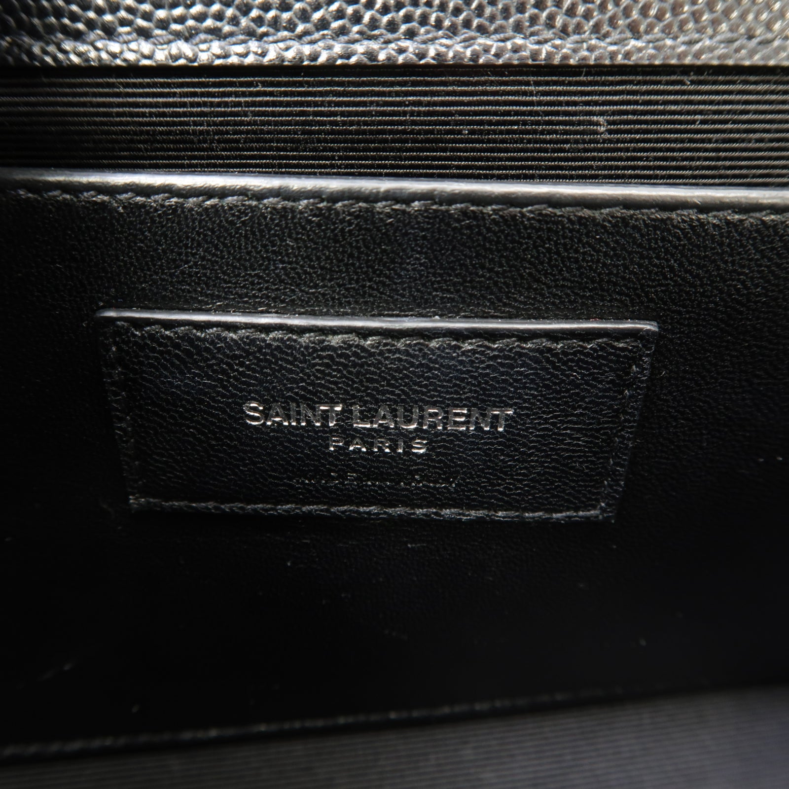 YVES SAINT LAURENT 牛皮皮革Kate Chain Shoulder Bag銀扣鏈帶肩背袋