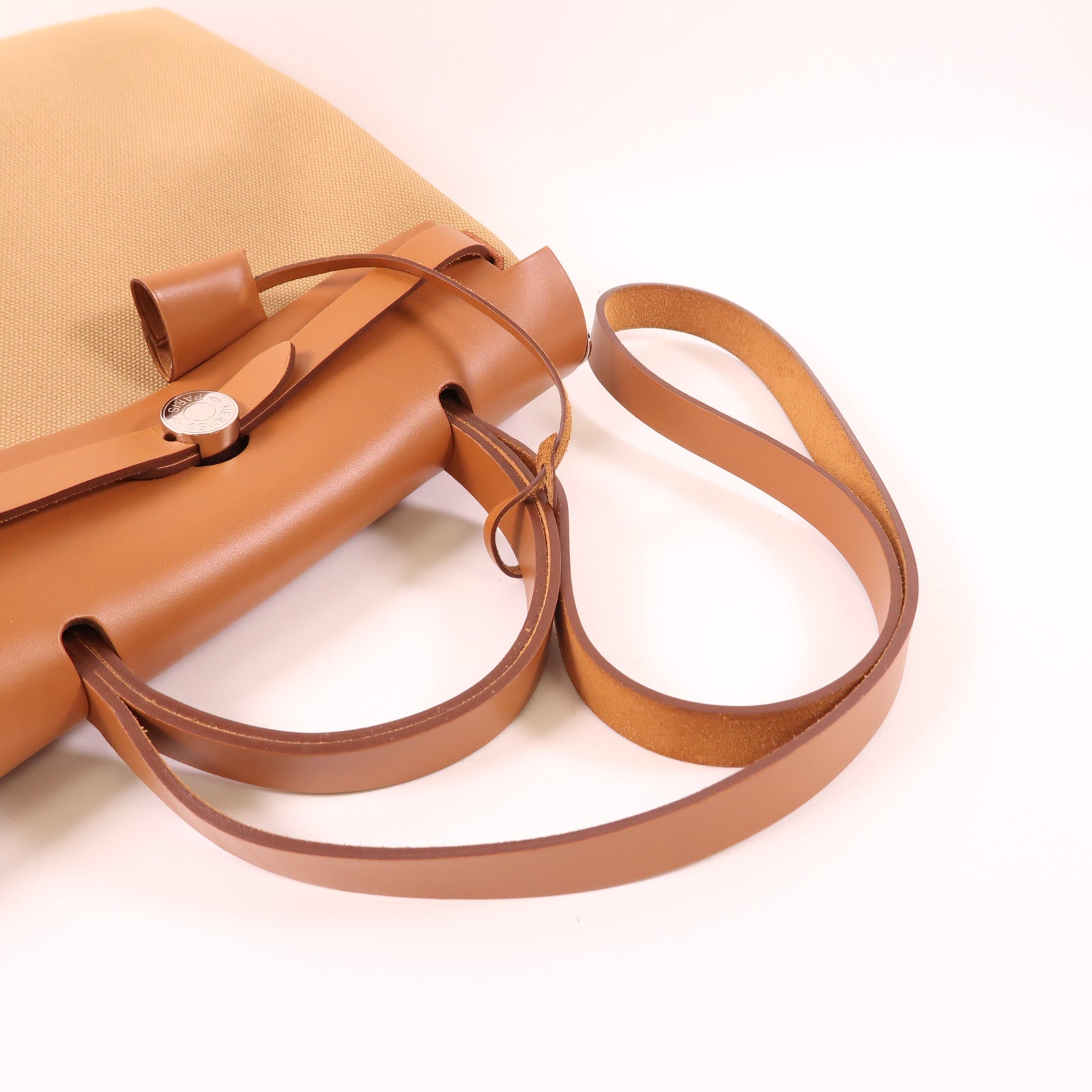 HERMES 帆布Herbag PM手挽肩背兩用袋Chai