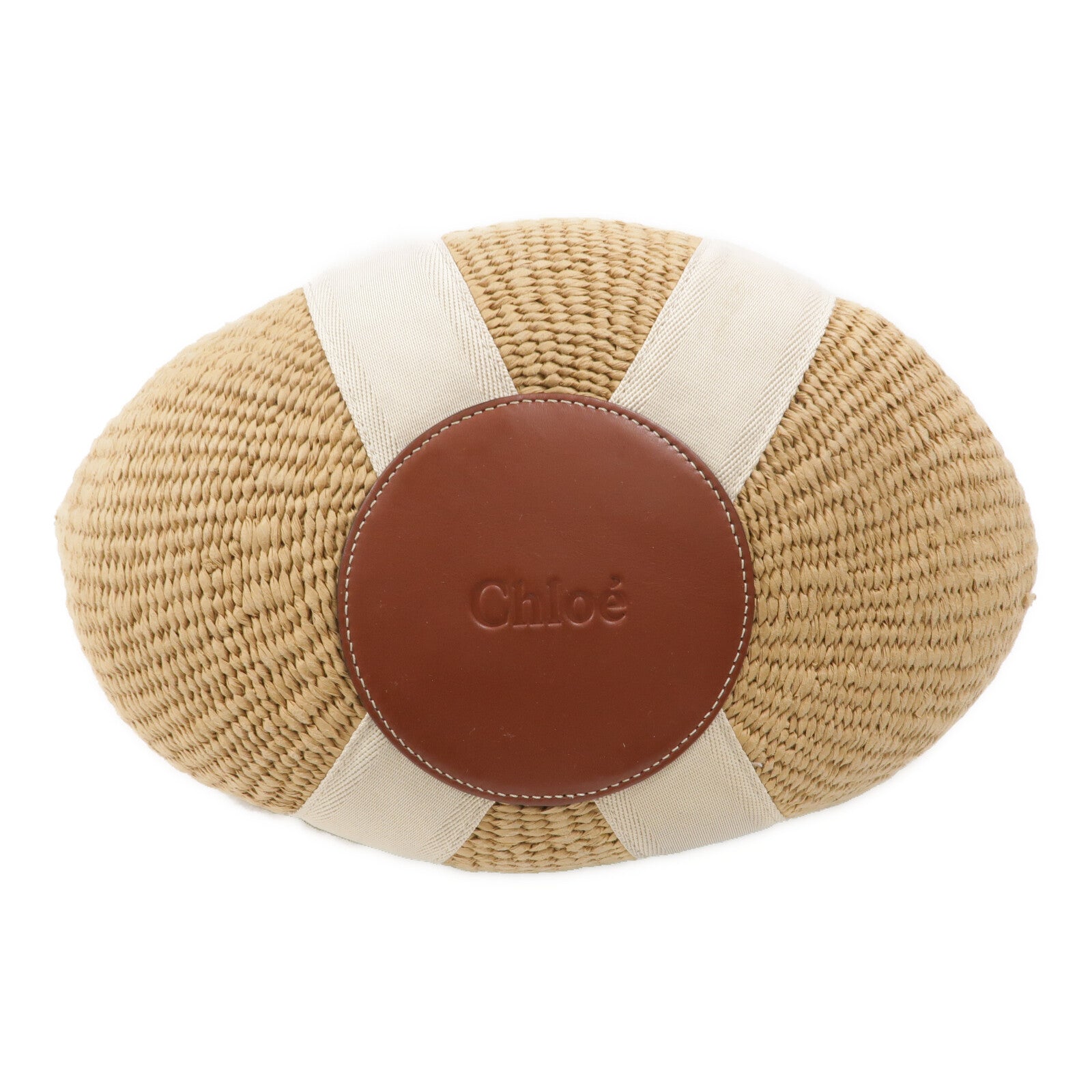 Chloe Raffia Woody Large肩背袋