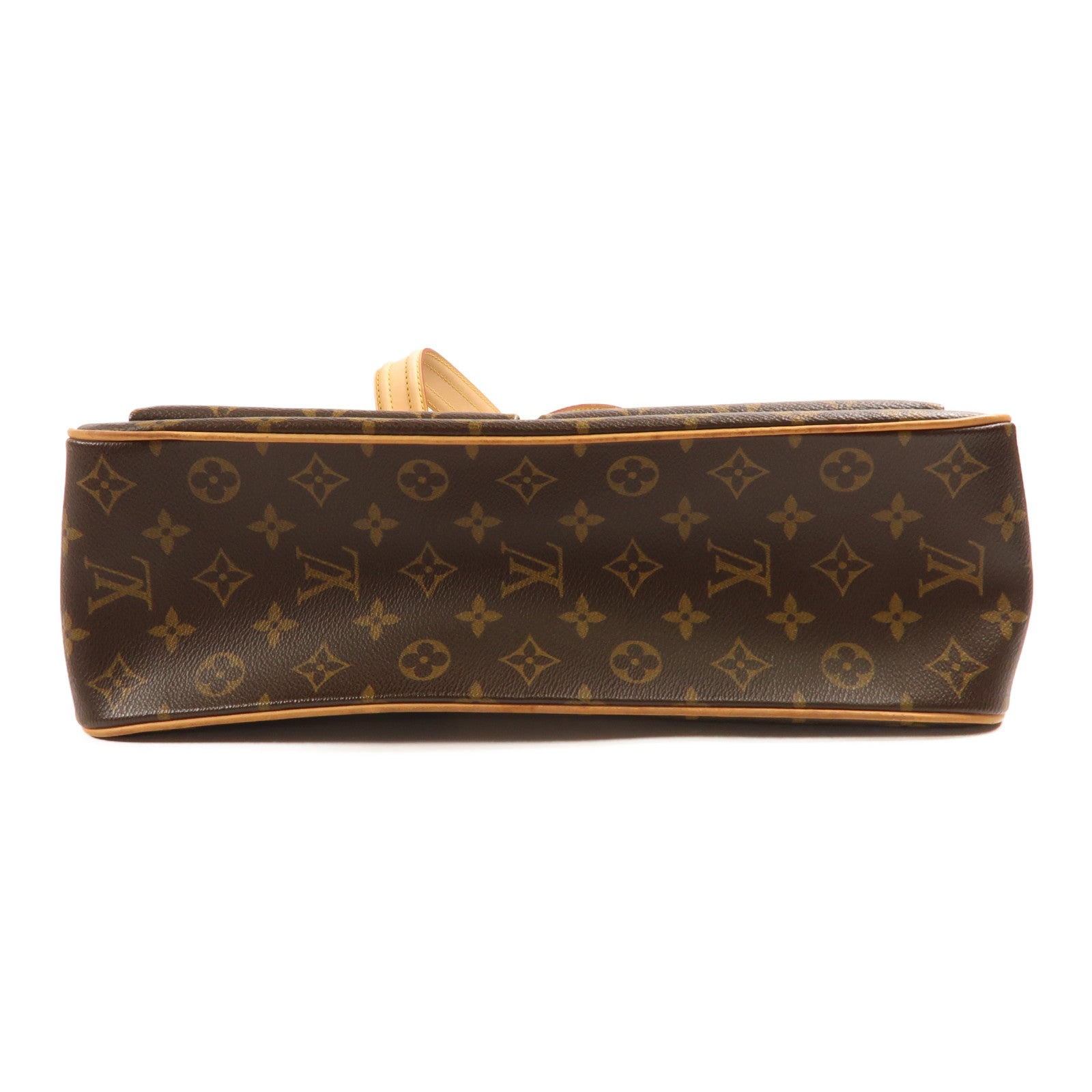 LOUIS VUITTON Monogram Multipli Cite金扣肩背袋棕色
