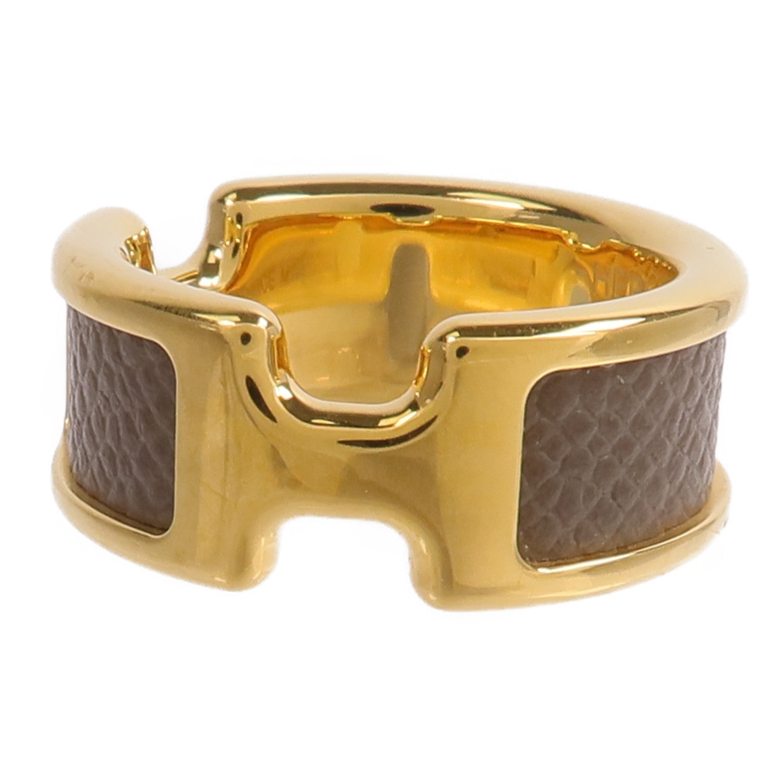 HERMES Metal/Madame皮革Olympe Ring SM戒指