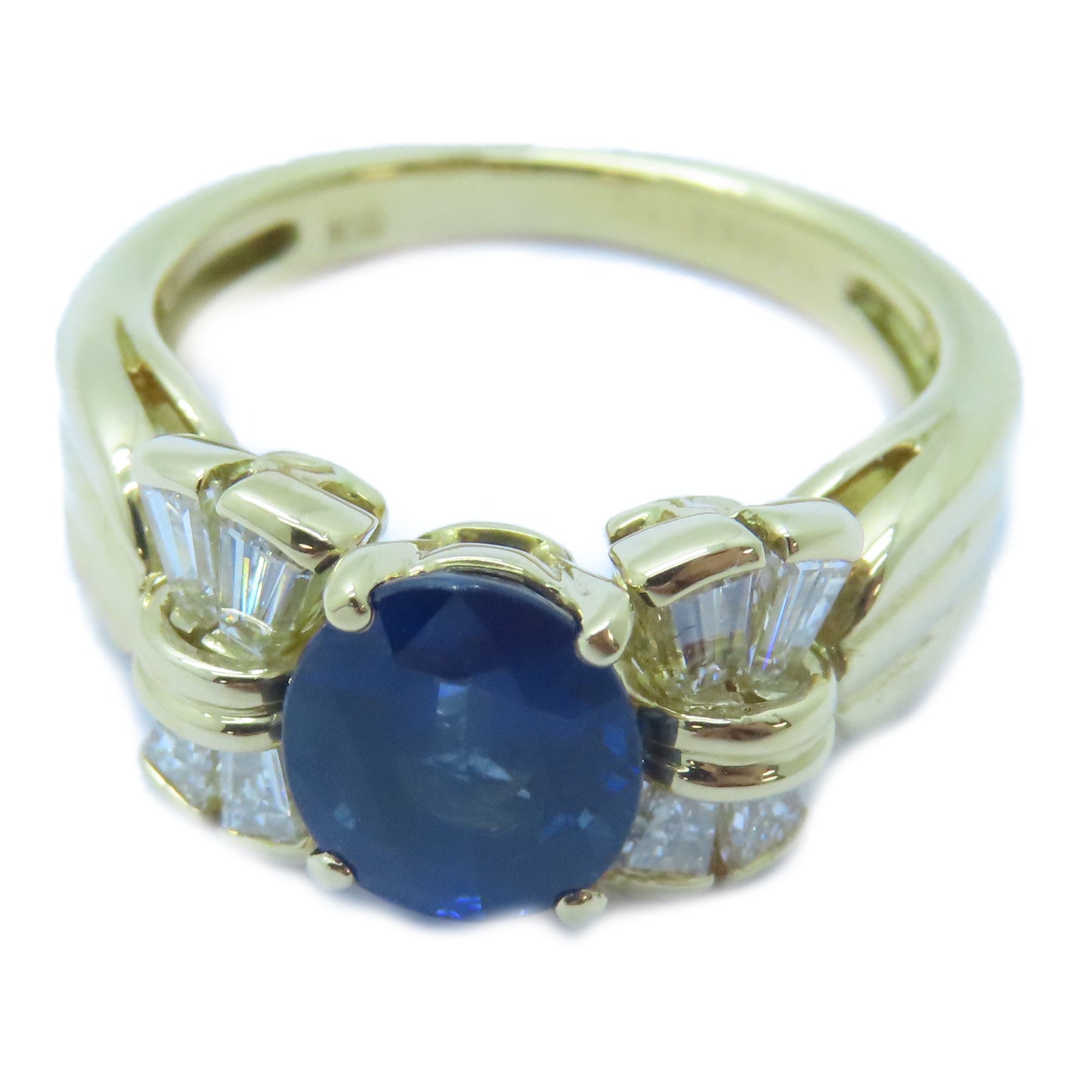 MORABITO 18K黃金Sapphire Ring藍寶石戒指US#5.5