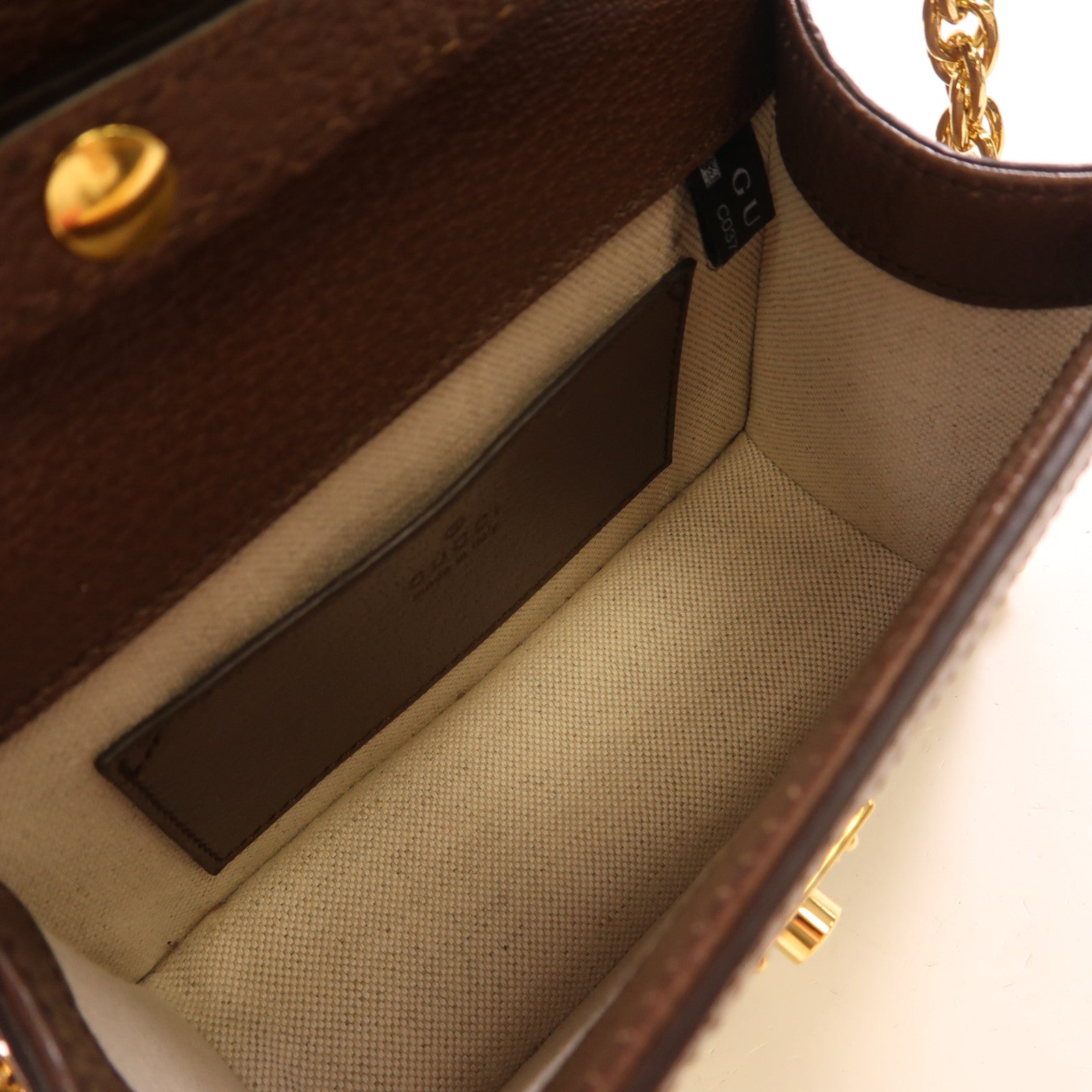 GUCCI 塗層帆布Ophidia GG Mini金扣手挽肩背兩用袋