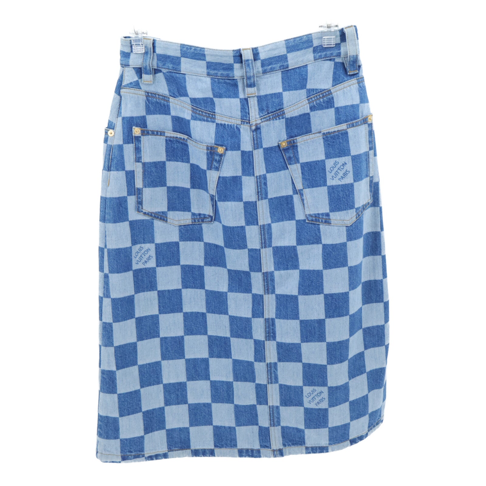 LOUIS VUITTON Damier Denim Skirt半身裙