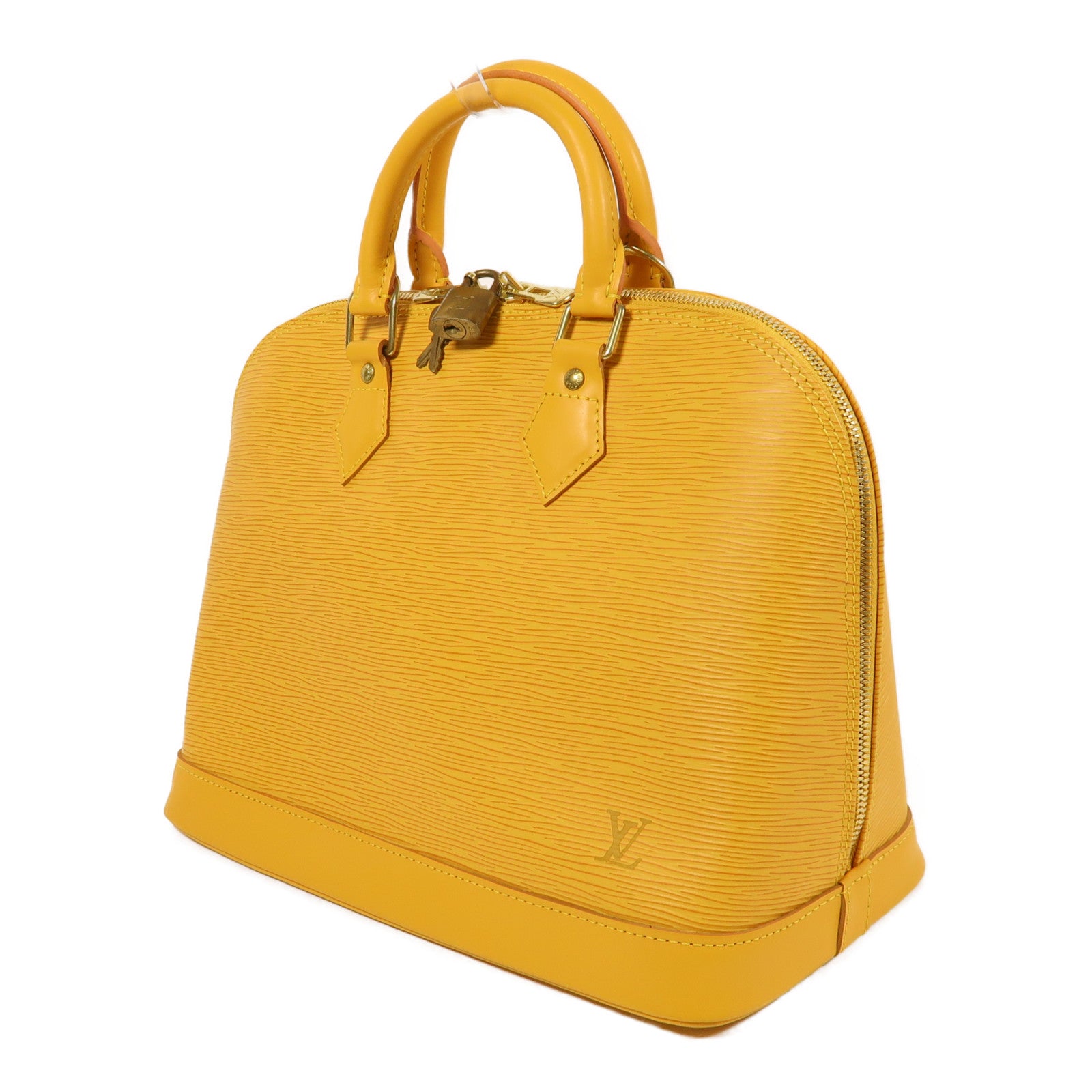 LOUIS VUITTON【激減優惠】 Epi Alma金扣手挽袋黃色